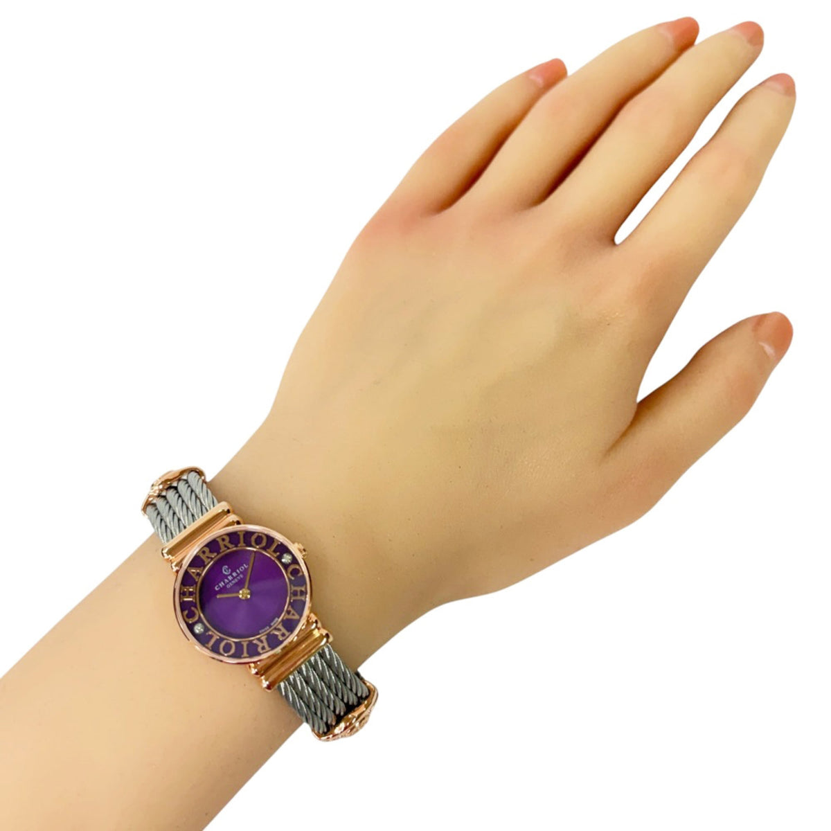 Montre Charriol Saint-Tropez ST028.3 Violet avec cadran de 24 mm