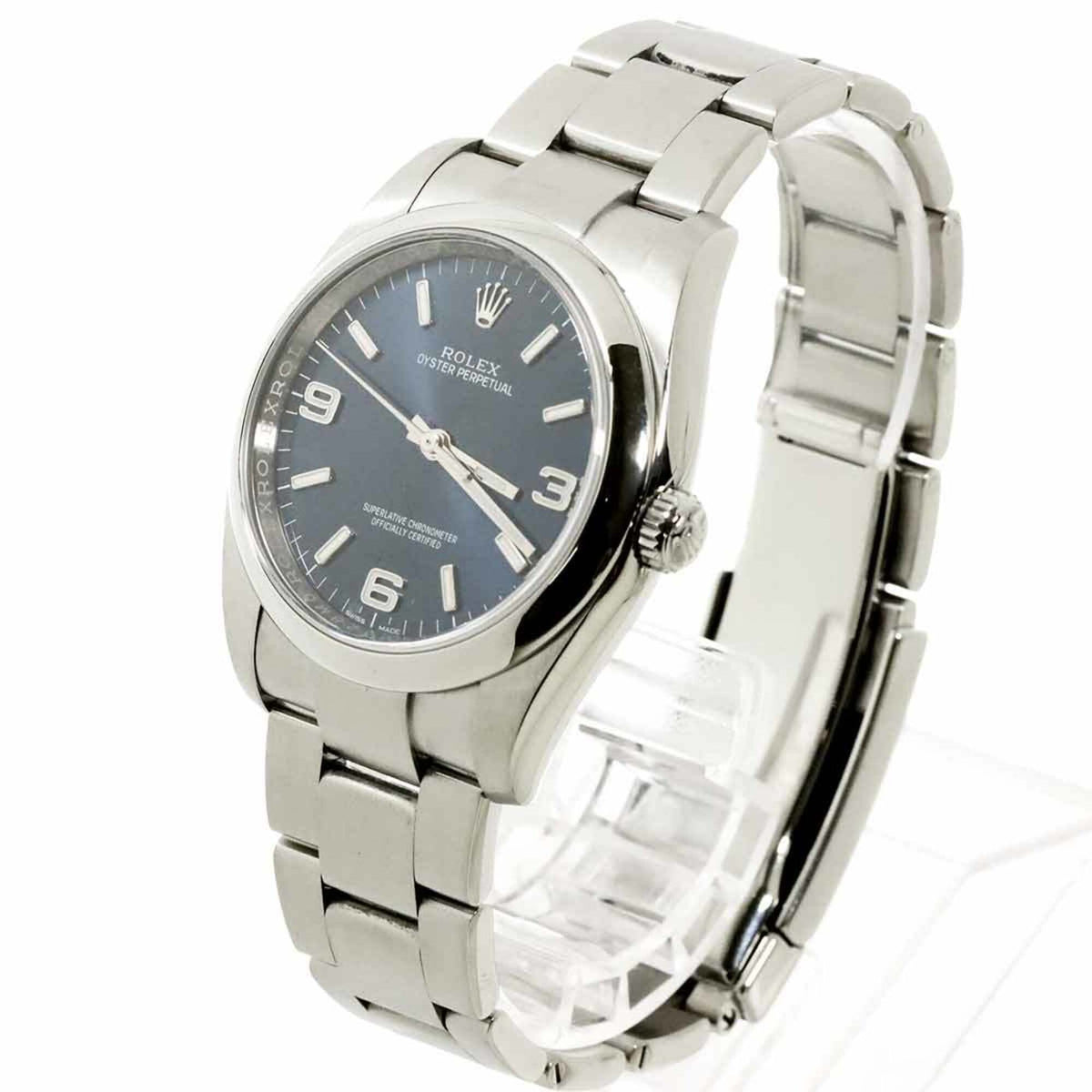 Rolex Oyster Perpetual 116000 Blue Dial 36mm Watch