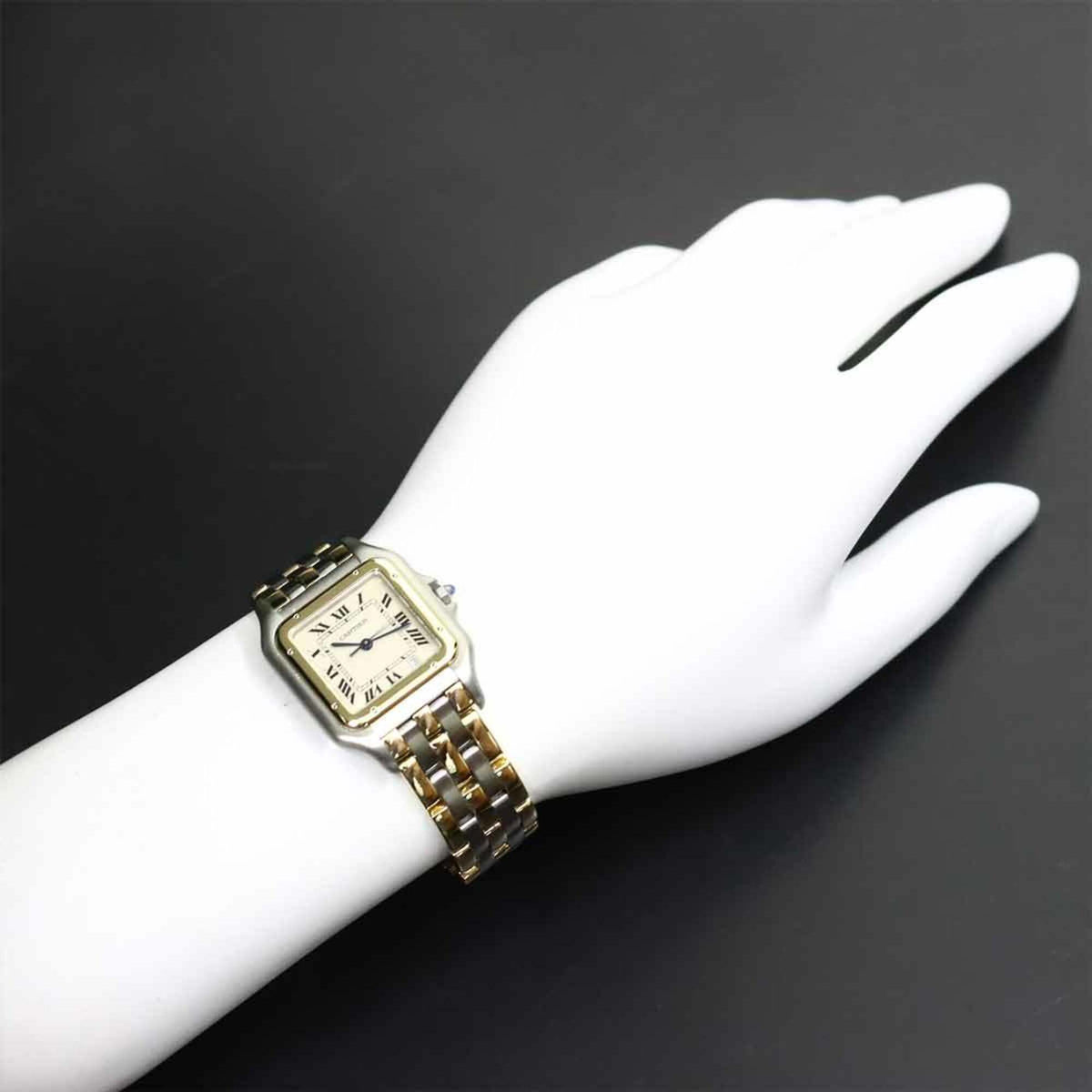 Cartier Panthère MM 3-rijig 83083224 horloge met ivoorkleurige wijzerplaat, 26 mm