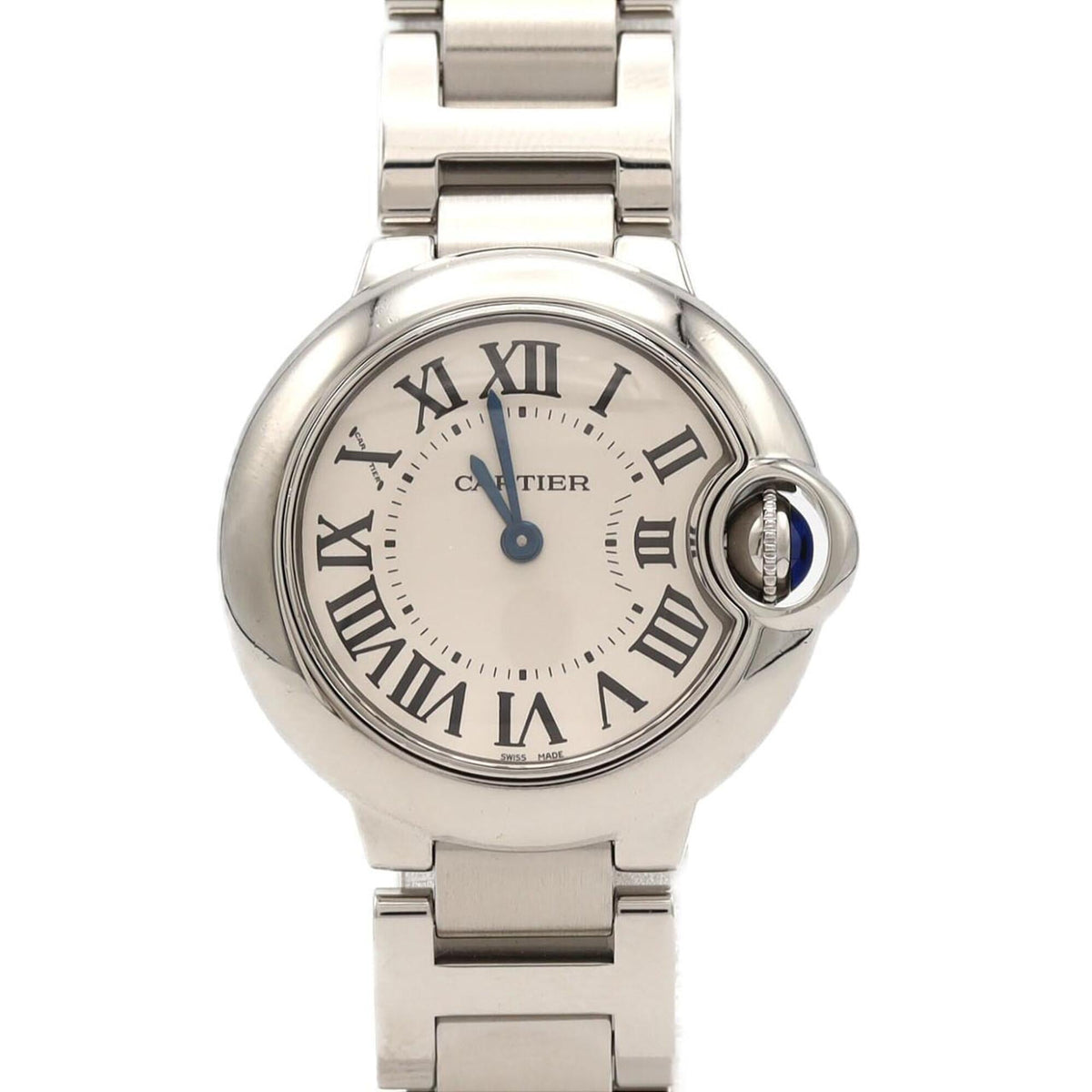 Cartier Ballon Bleu SM W69010Z4 Silver Dial 28mm Watch