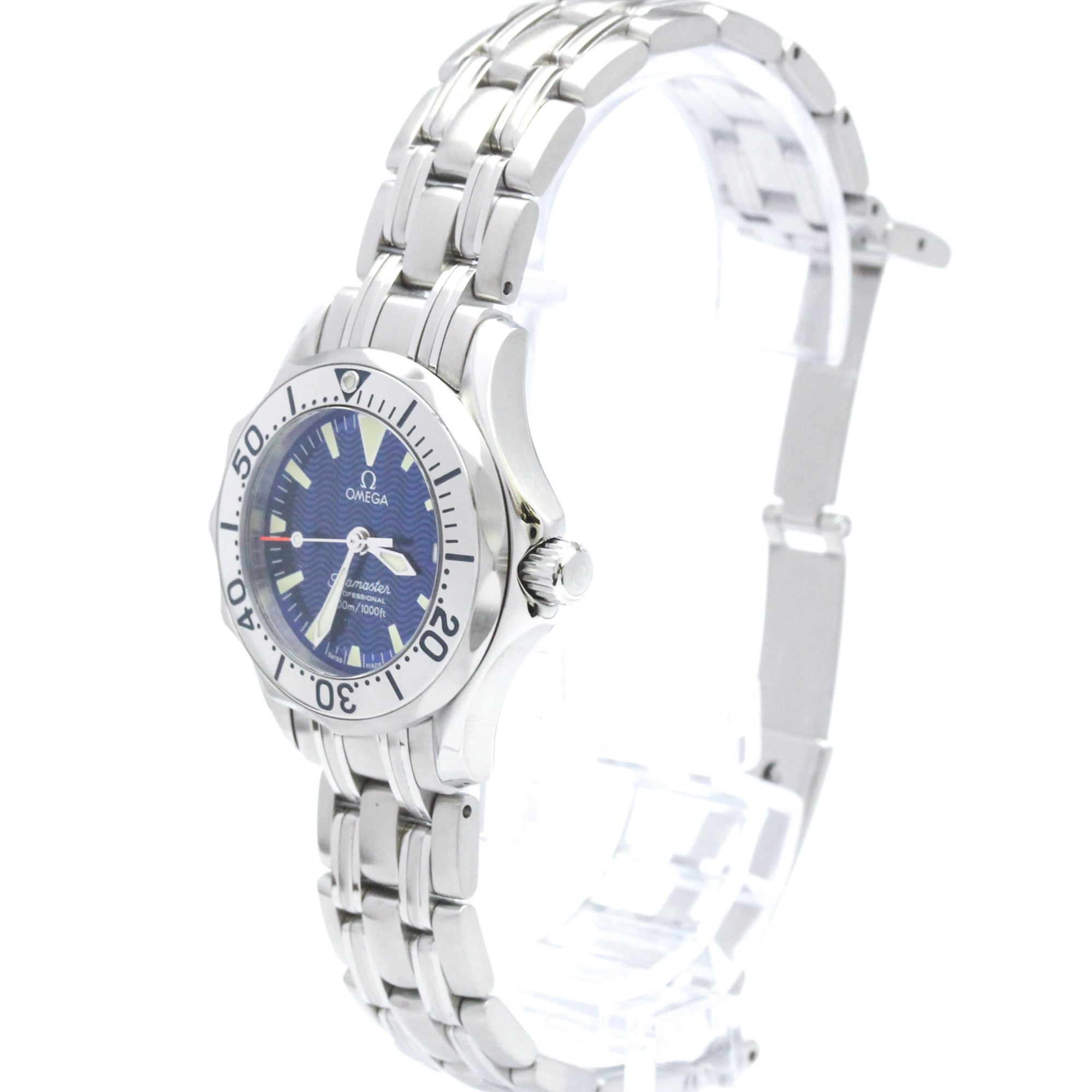 Montre Omega Seamaster 2283.8 à cadran bleu, 29 mm