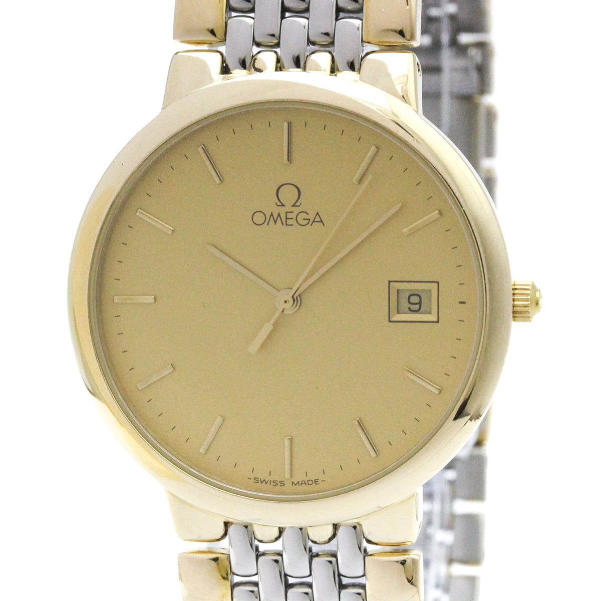 Omega De Ville 3961012 Gold Dial 32mm Watch
