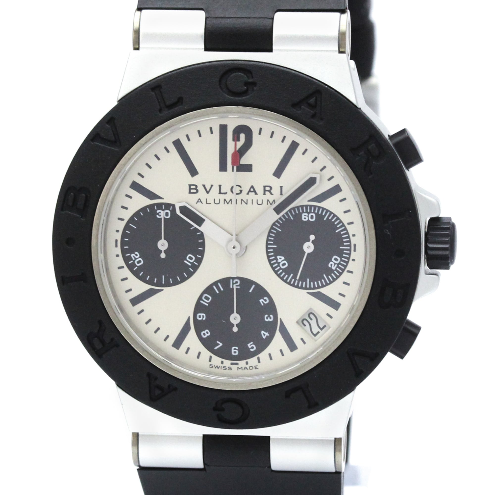 Bulgari Aluminium AC38TA Silver Dial 38mm Watch