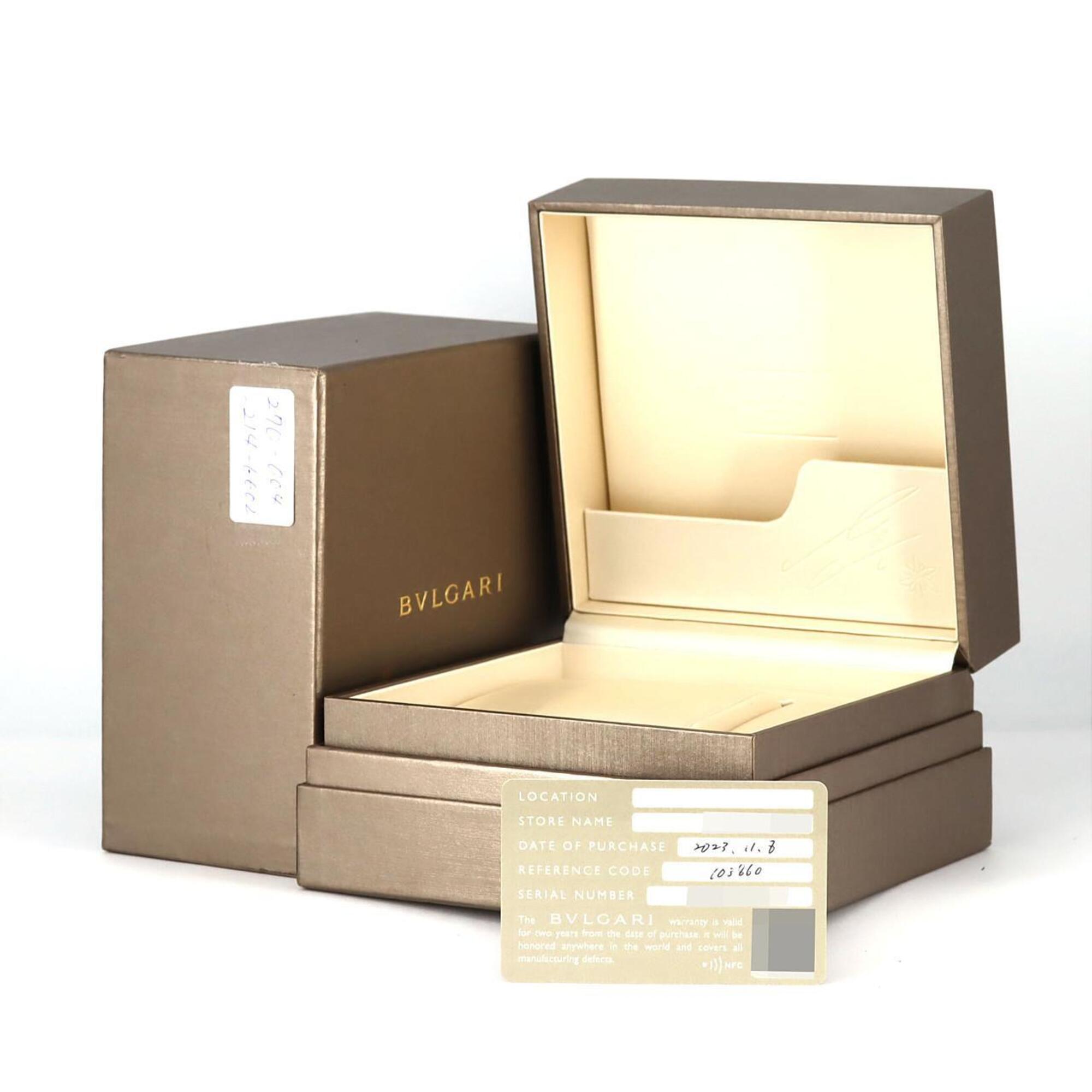 Montre Quartz Bvlgari PG Combination 12P LIMITED BB23SG 103860 en acier inoxydable et or rose