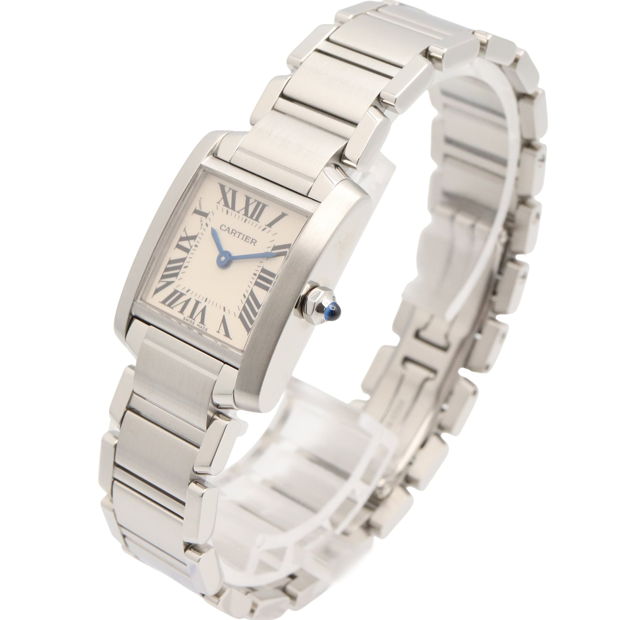 Cartier Tank francaise W51008Q3 Silver Dial Stainless steel 20mm Watch