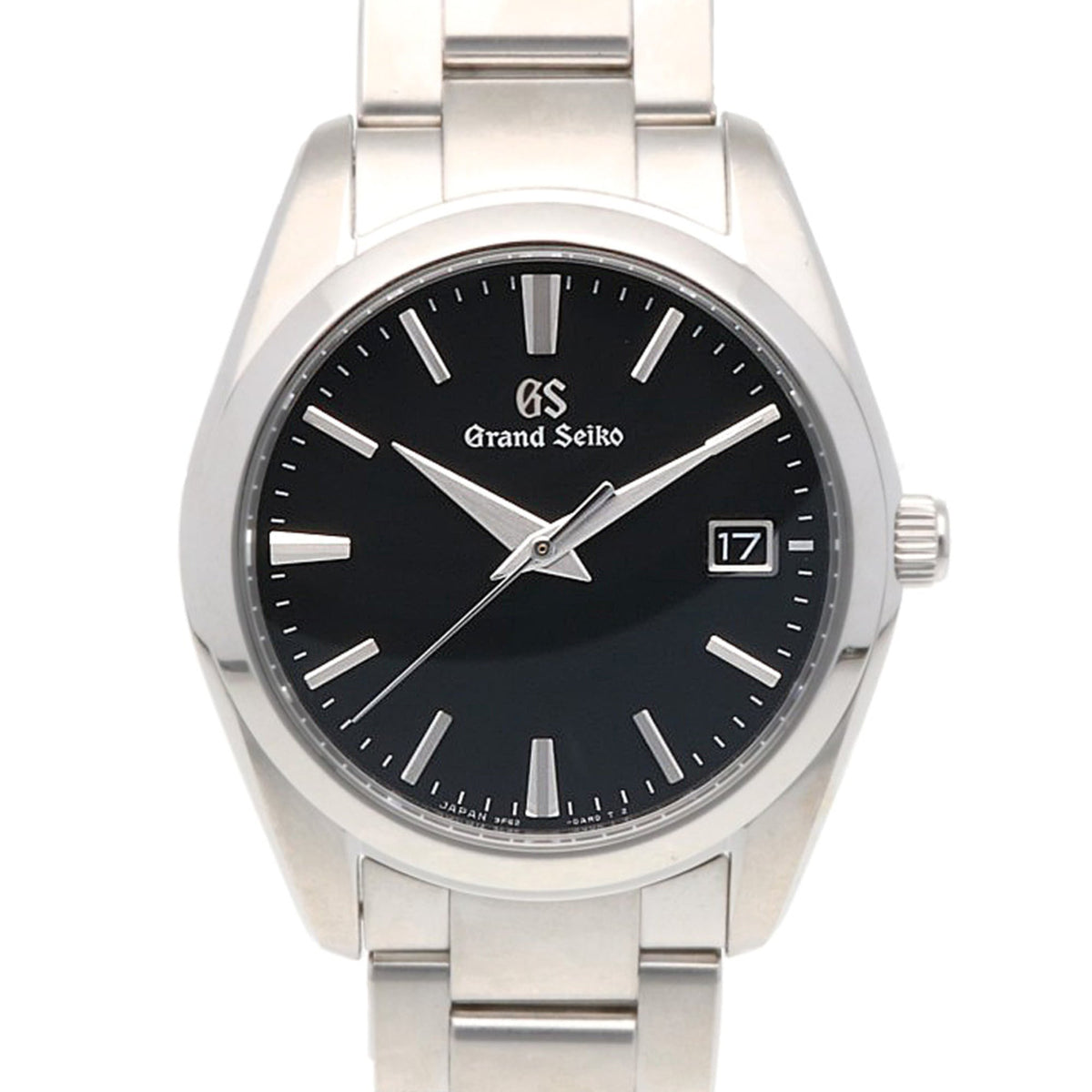 Grand Seiko Grand Seiko stainless steel 9F62-0AB0 Black Dial 36mm Watch