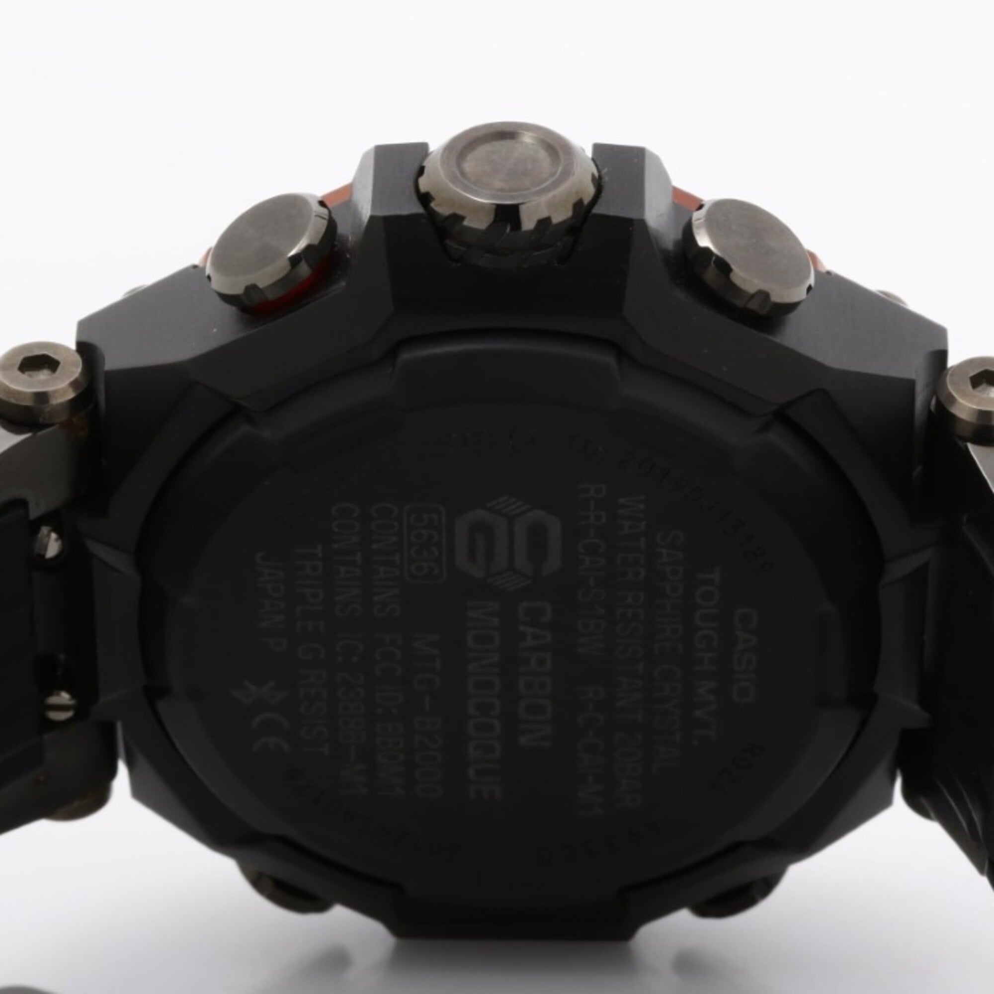 CASIO G-SHOCK MT-G MTG-B2000 Series MTG-B2000BD-1A4JF Black Resin/Stainless Steel Men's Watch