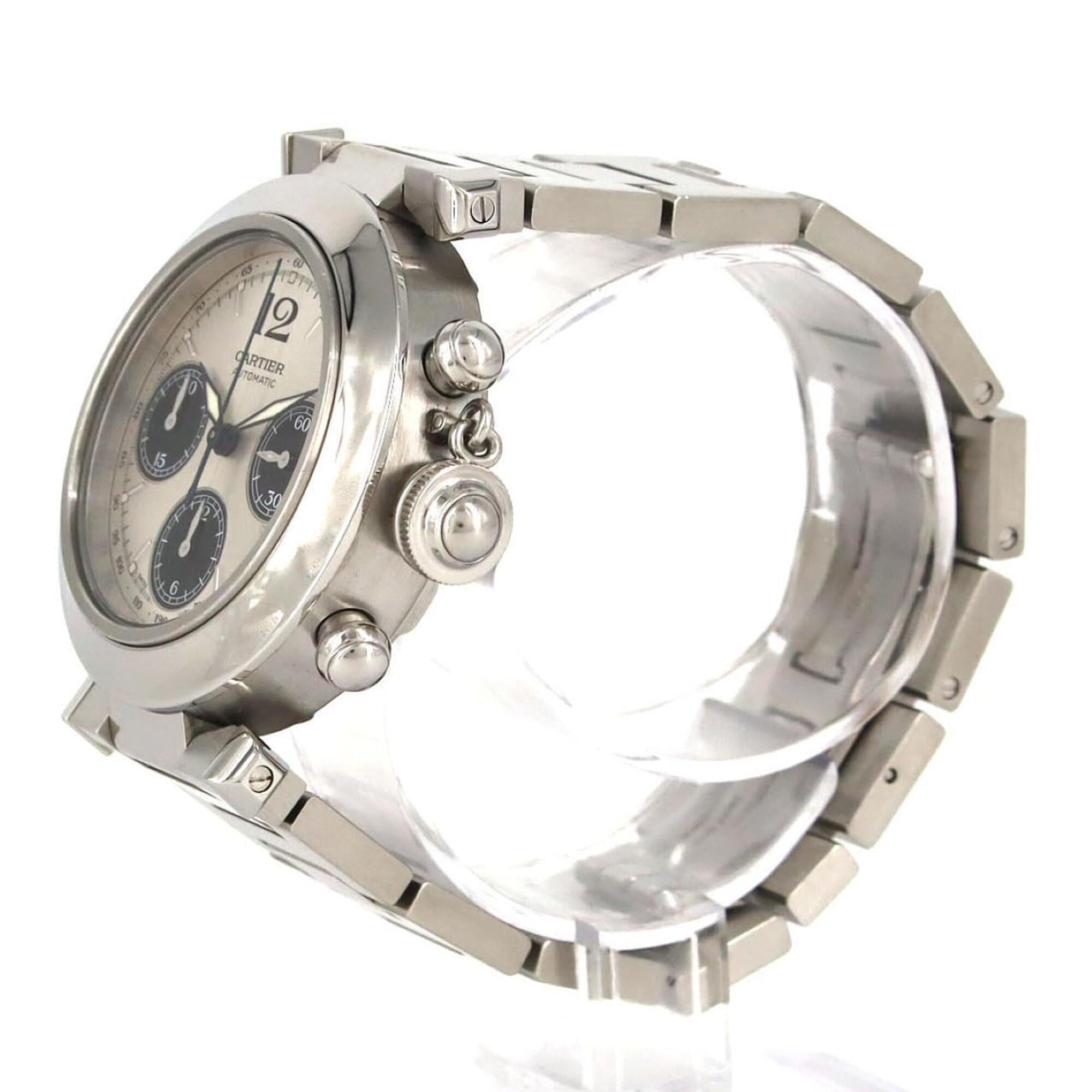 Cartier Pasha C Chronograph W31048M7 Stainless Steel Automatic Watch