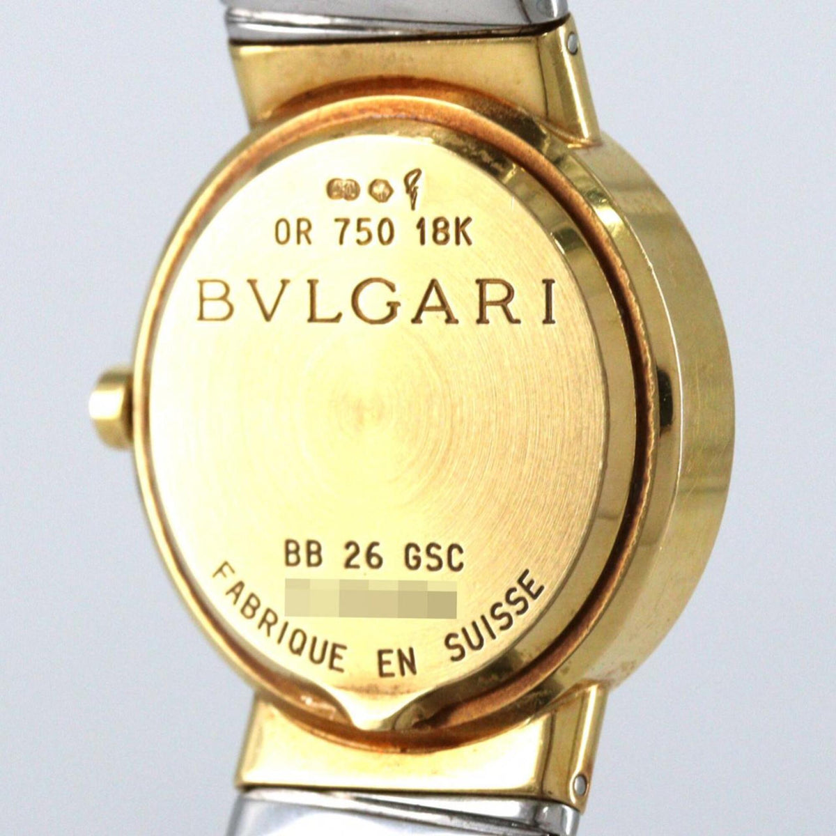 Bvlgari Tubogas BB26GSCD Schwarz Zifferblatt 26 mm Uhr