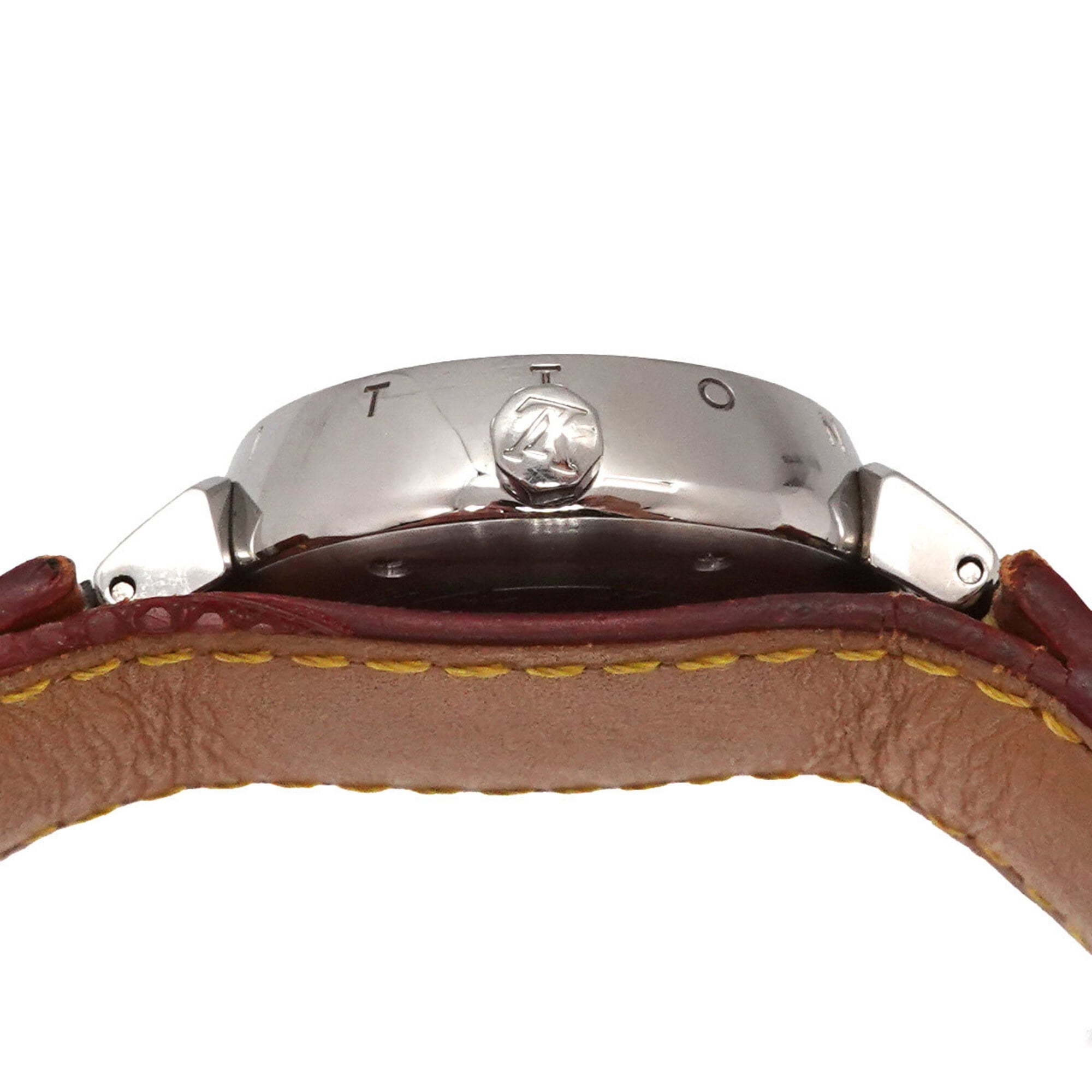 Louis Vuitton Tambour Q1210 Purple Dial 28mm Watch