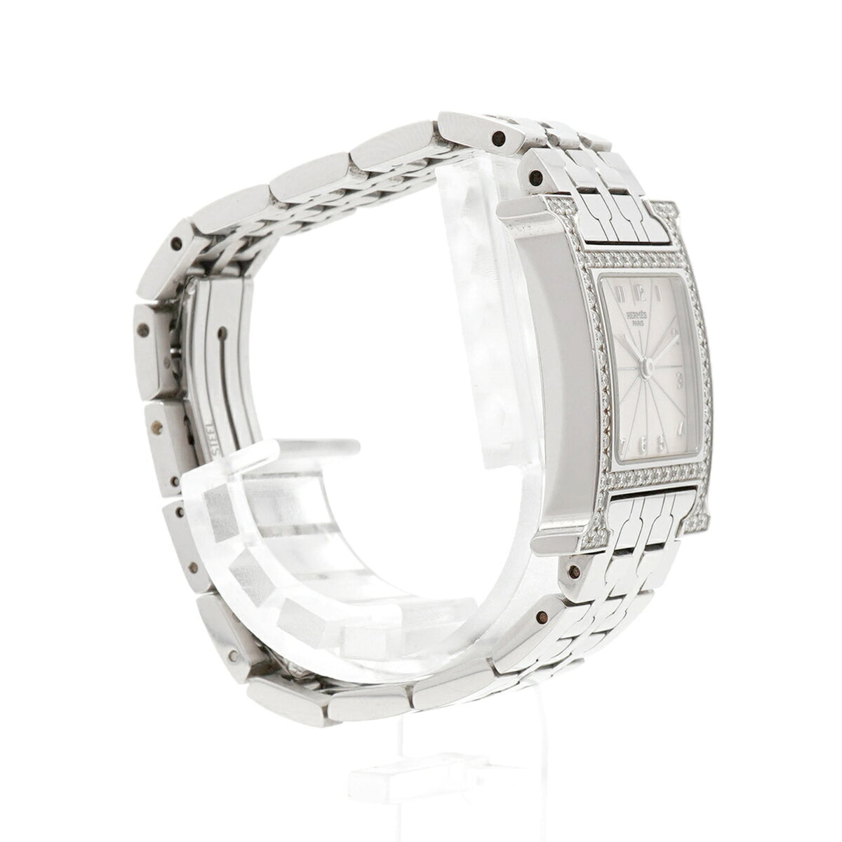 Hermes H – Diamantlünette HH1.230 Silber Zifferblatt 21 mm Uhr