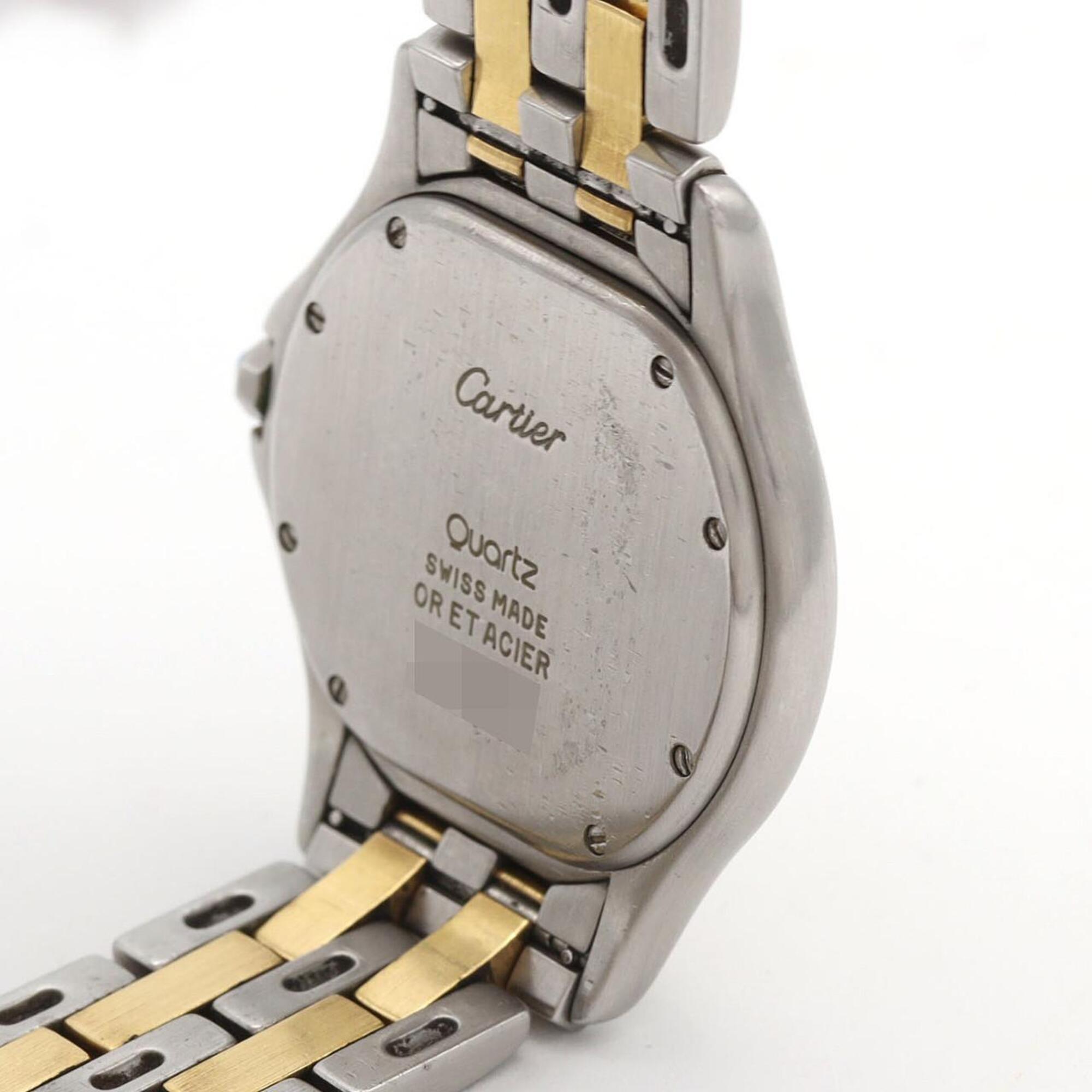 Cartier PanthÃ¨re Cougar LM 2ROW W35006B6 SSxYG Quartz