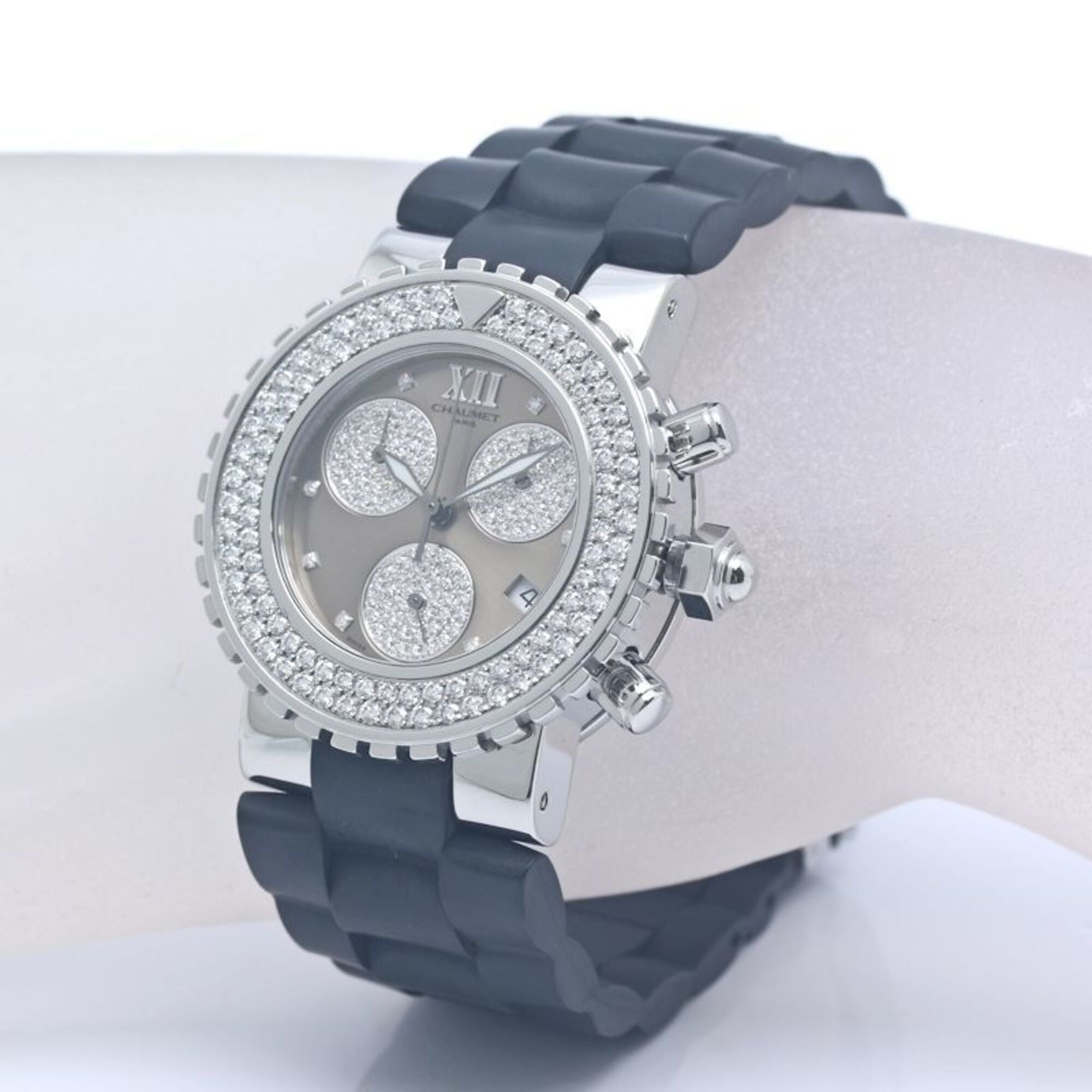 Montre Pour Hommes Chaumet Class One LM Chronographe Diamond W06247-17A 40387
