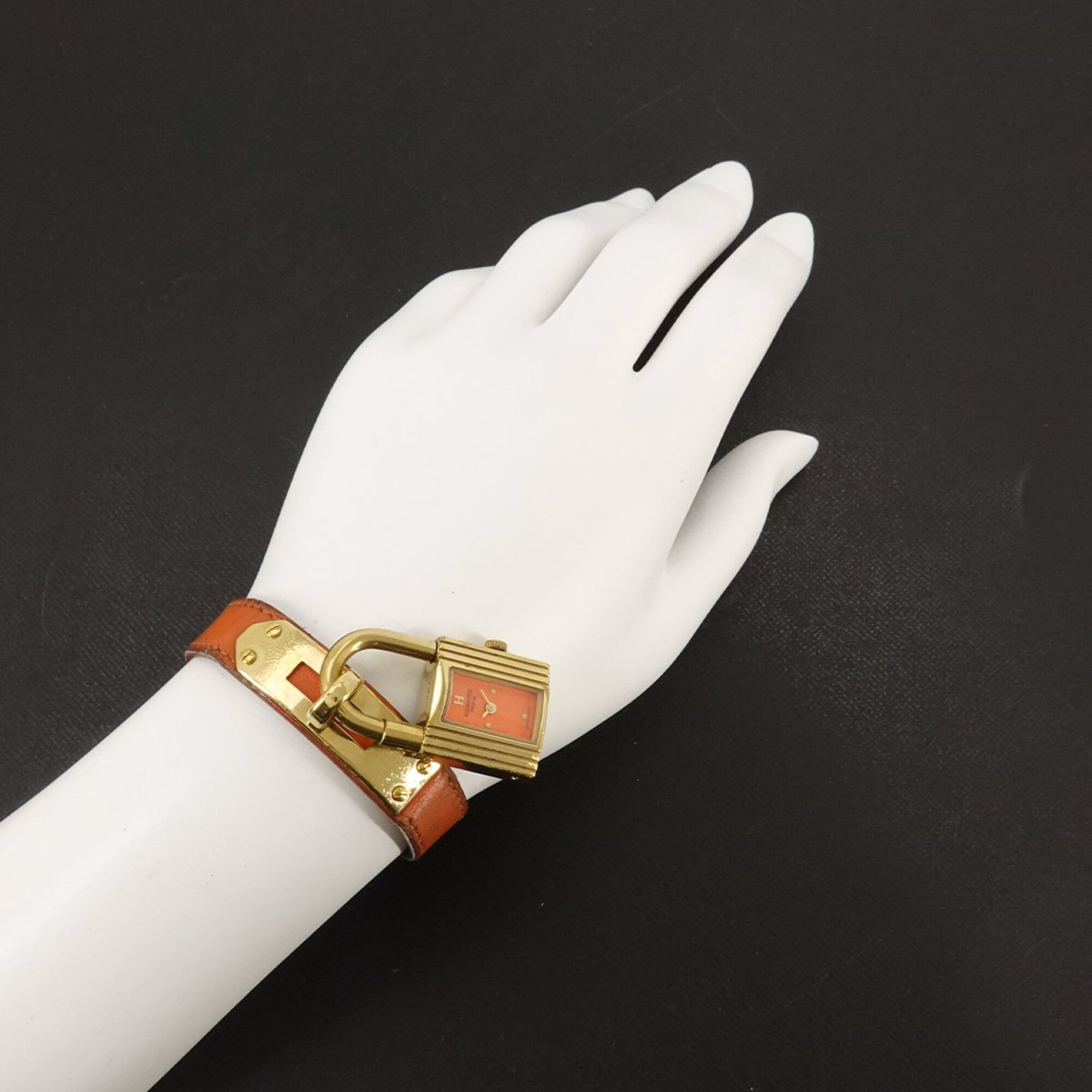 Hermes Kelly GZl1jly5 Orange Dial 20mm Watch