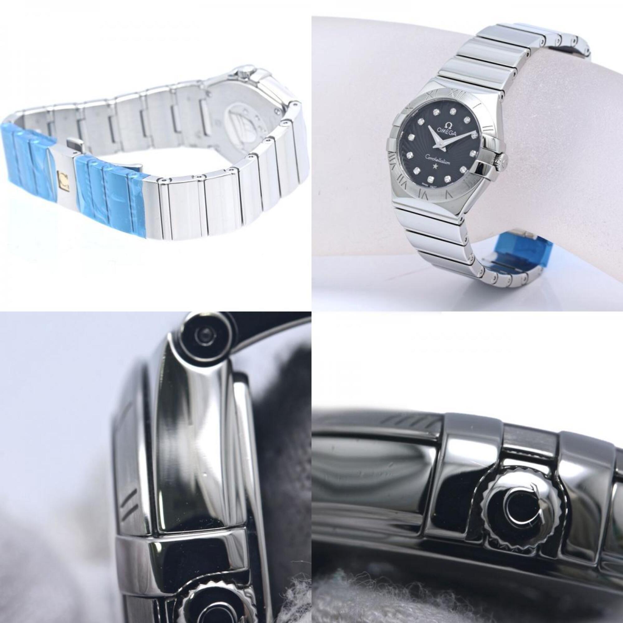 OMEGA Constellation 12-Diamant-Uhr 123.10.27.60.51.002 Damenuhr aus Edelstahl 40353