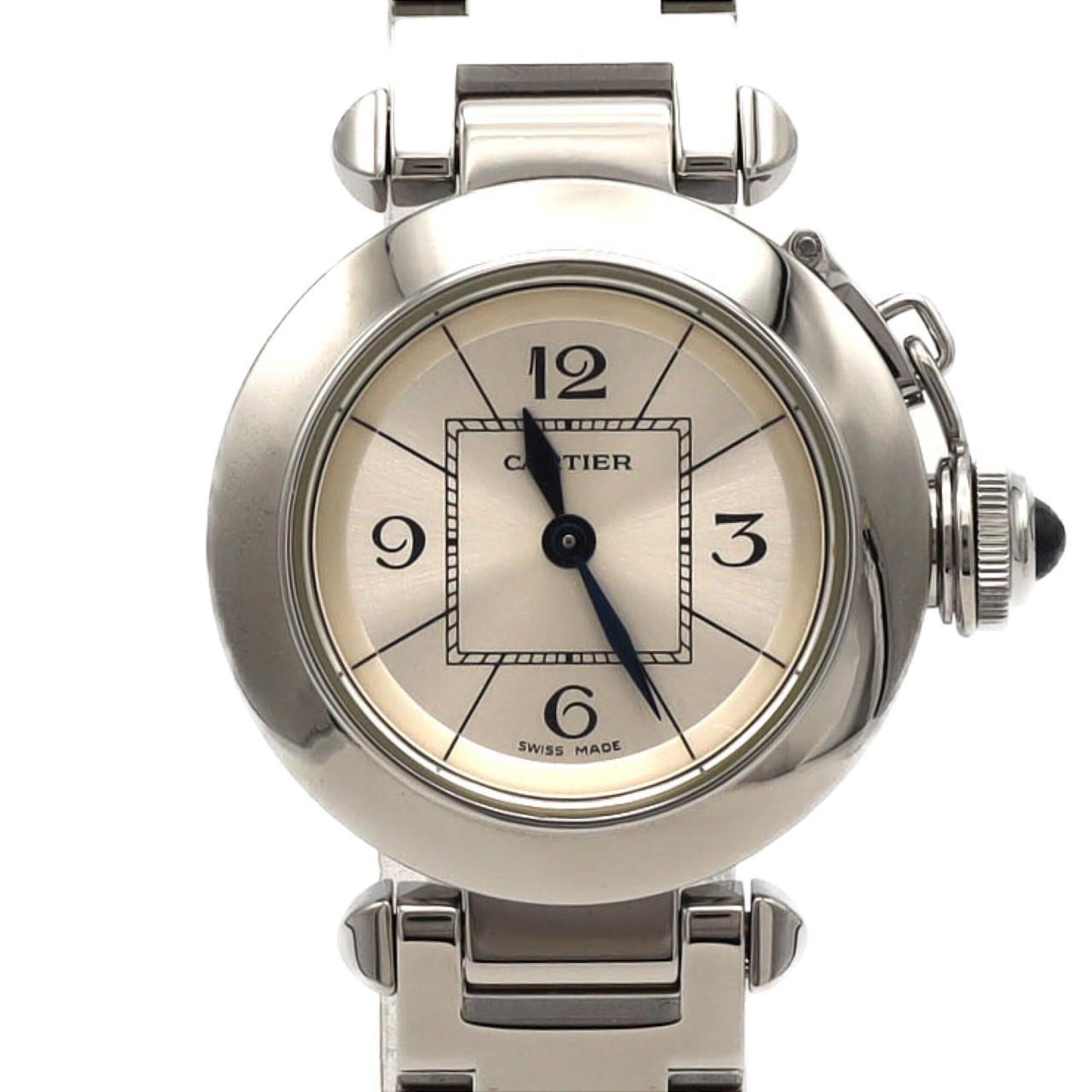 Cartier Miss Pasha W3140007 Silver Dial 27mm Watch