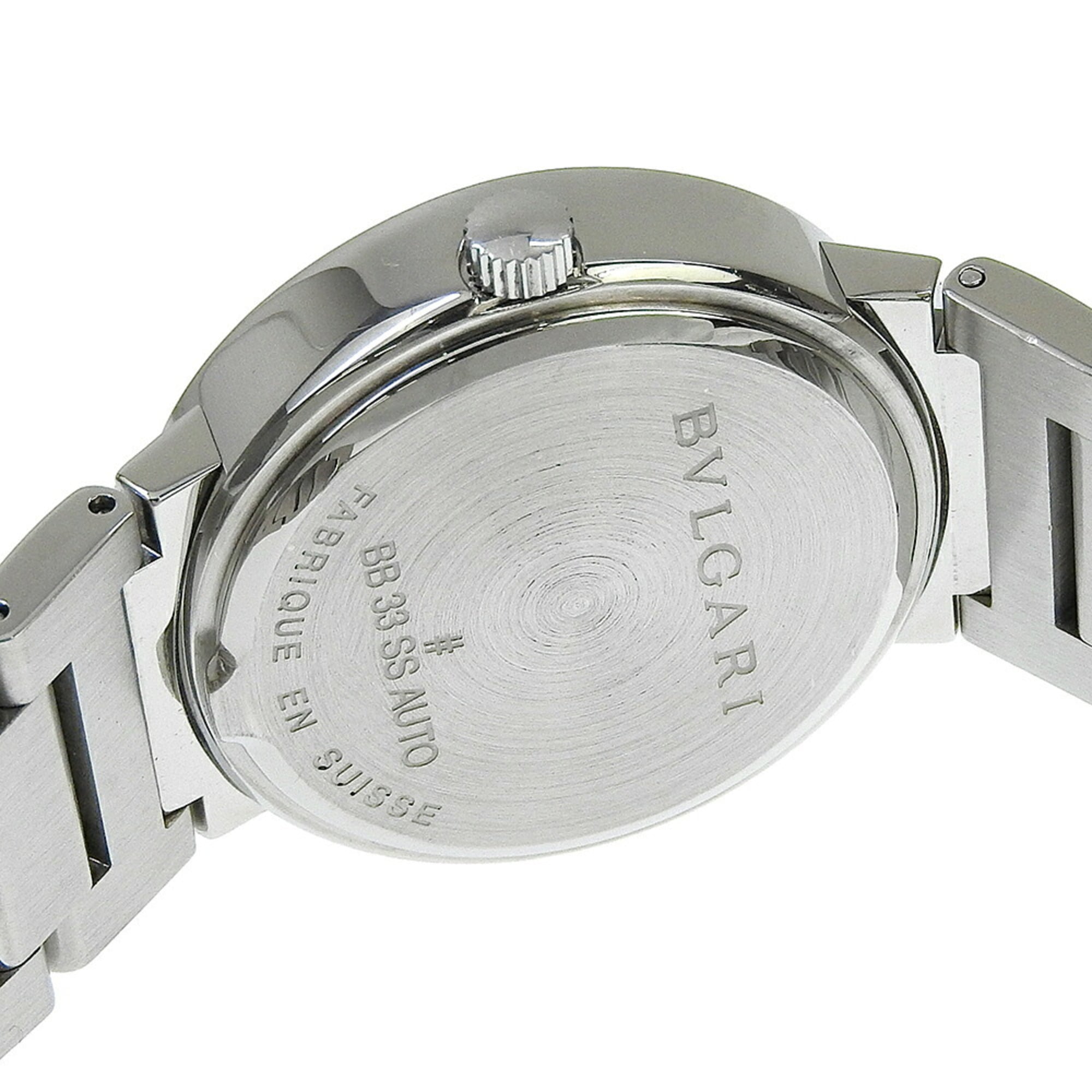 Montre Bvlgari Bulgari Date BB33SS, cadran argenté, 33 mm