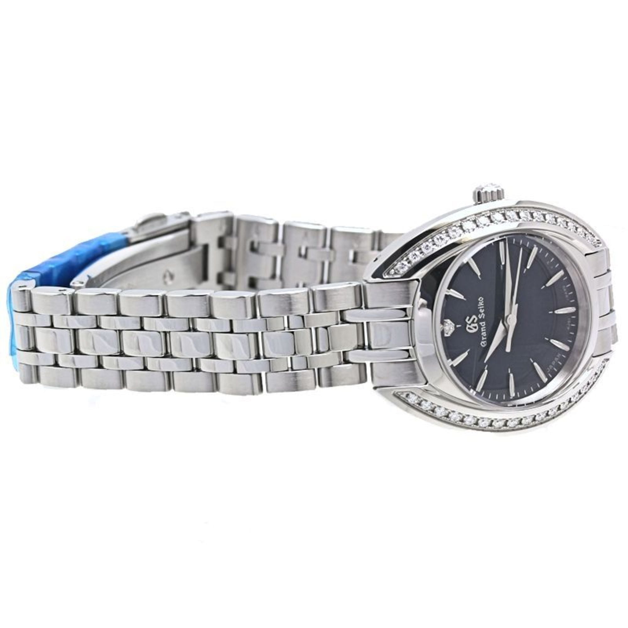Grand Seiko Heritage Collection STGF347 4J51-0AR0 Dameshorloge van roestvrij staal met diamanten bezel 40264