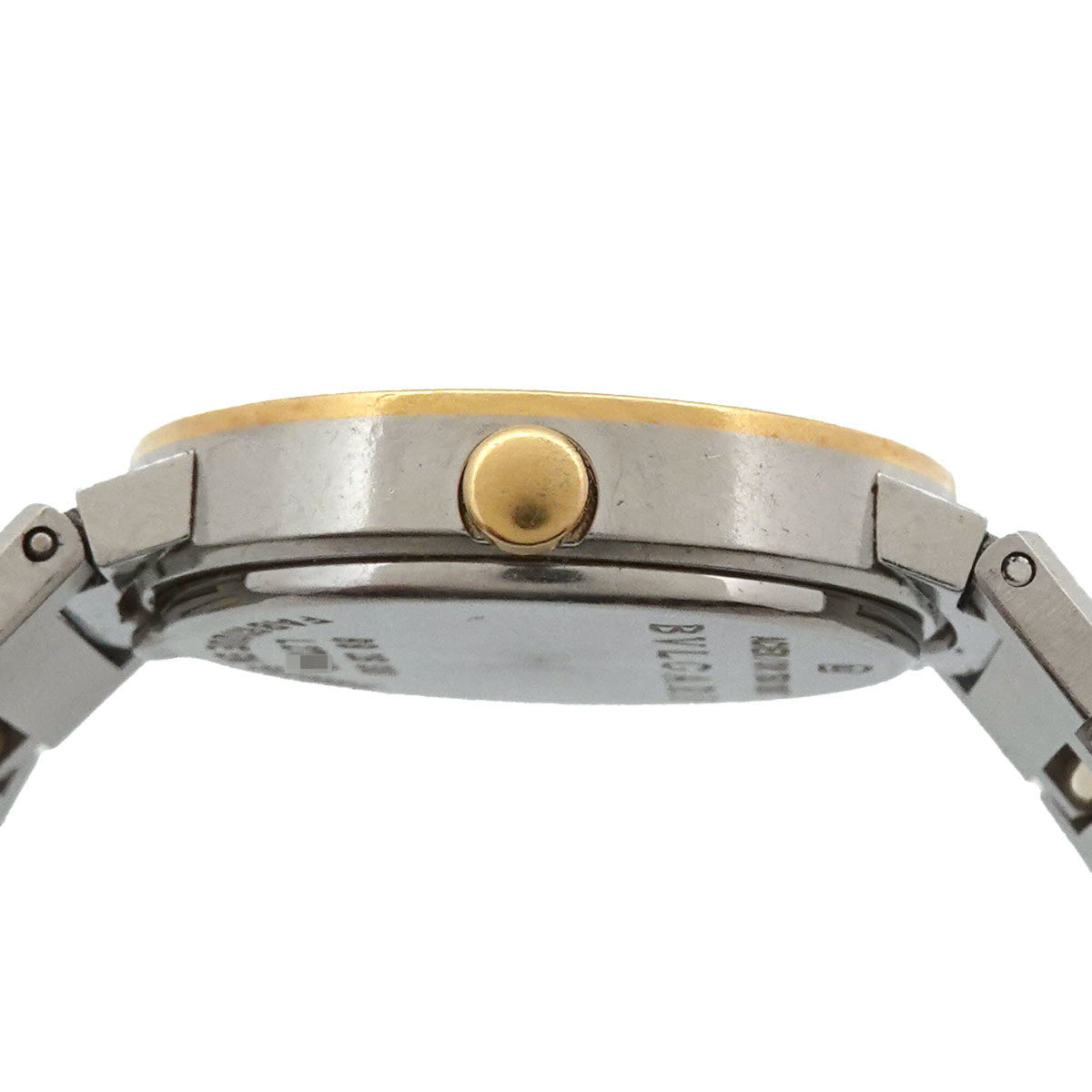 Bvlgari BB26SG horloge met zwarte wijzerplaat, 26 mm