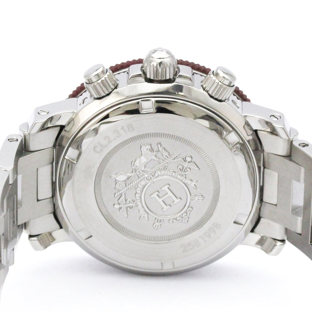 Hermes Clipper CL2.318 Bordeaux Zifferblatt 33 mm Uhr