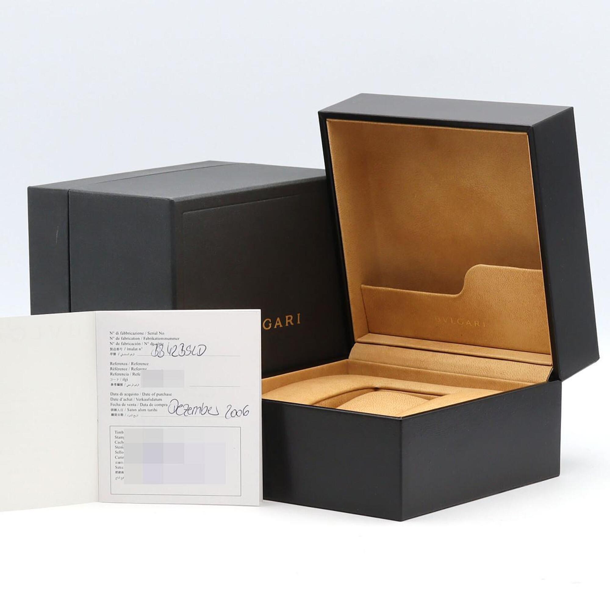 Bulgari BB42SLAUTO BB42BSLD AT SS Automatic Watch