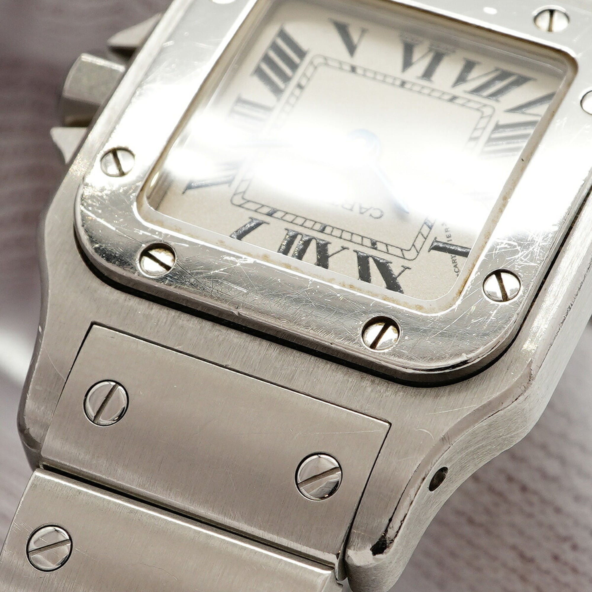 Cartier Santos W20056D6 Silver Dial 23mm Watch