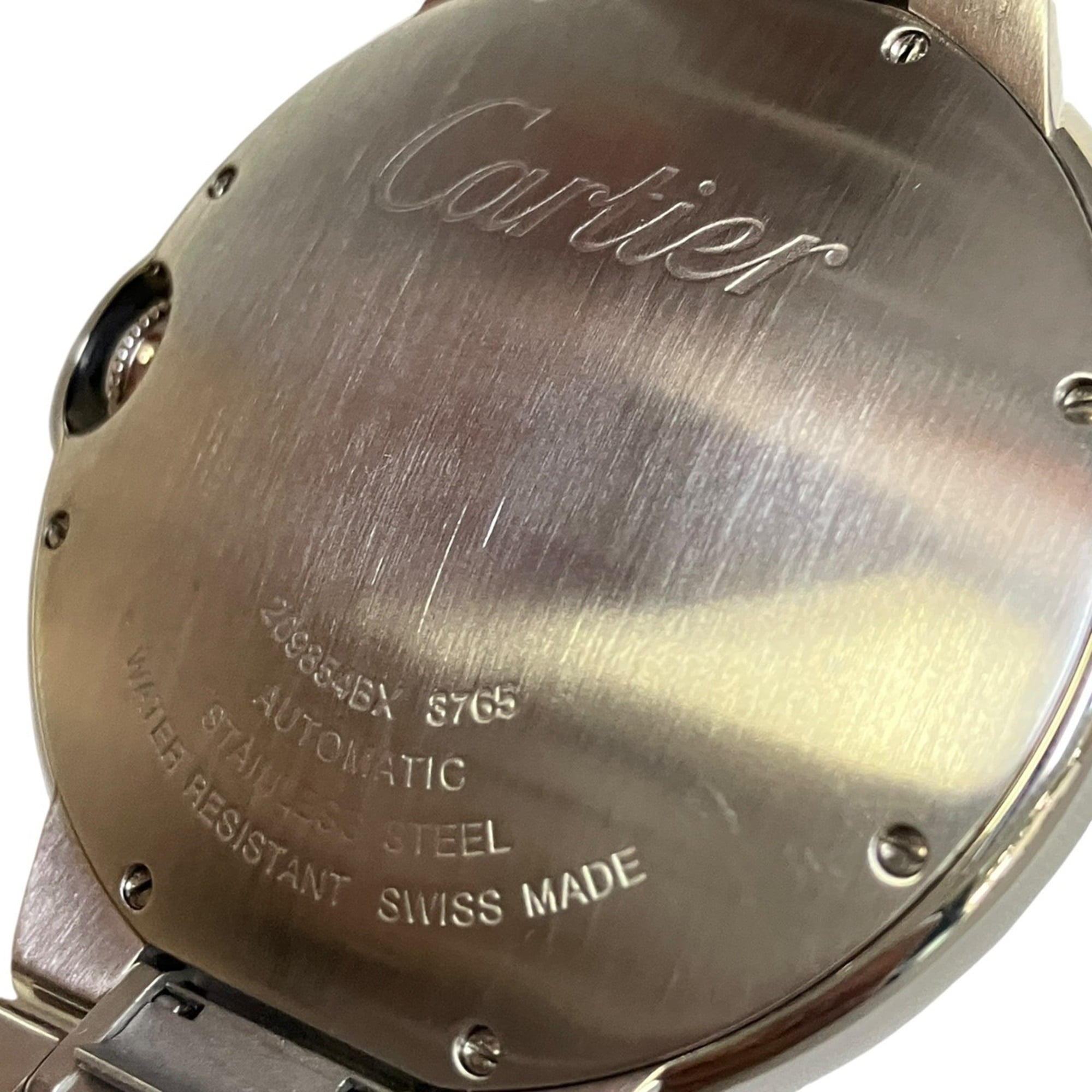 Cartier Ballon Bleu de Automatikuhr, Edelstahl, Silber Zifferblatt, WSBB0049