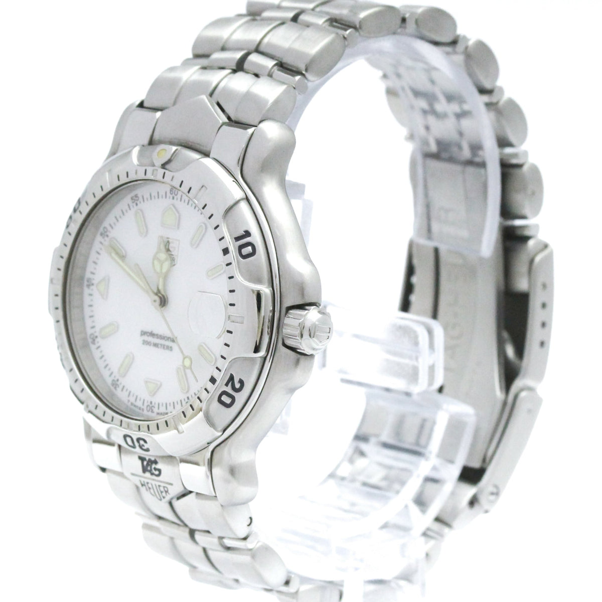 TAG Heuer Serie 6000 WH1111 Weiß Zifferblatt 38 mm Uhr