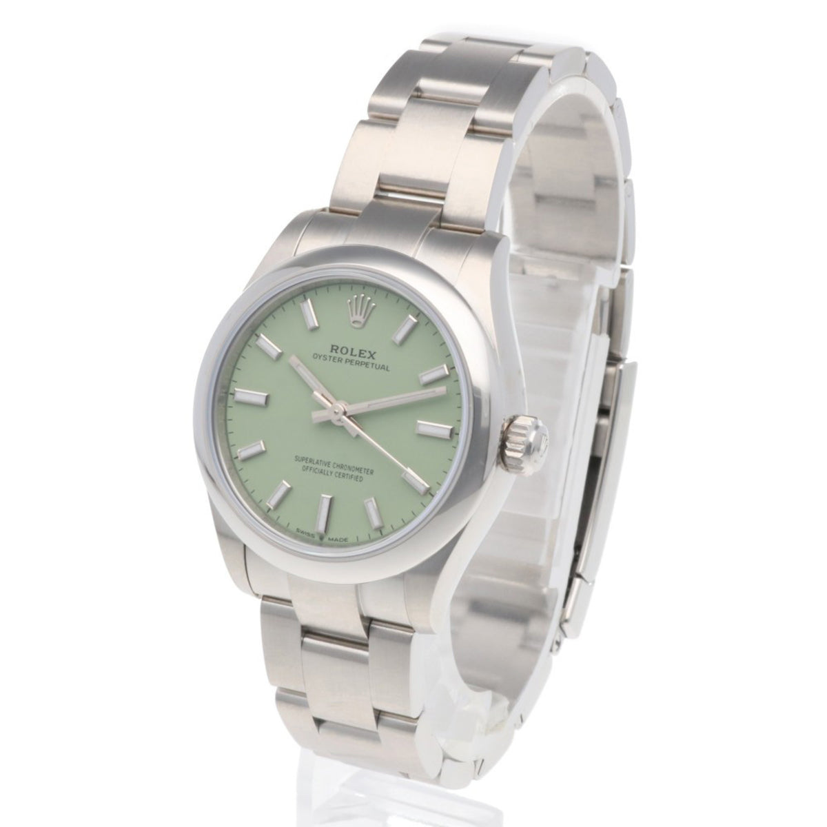 Rolex Oyster Perpetual 277200 Grün Zifferblatt 31 mm Uhr