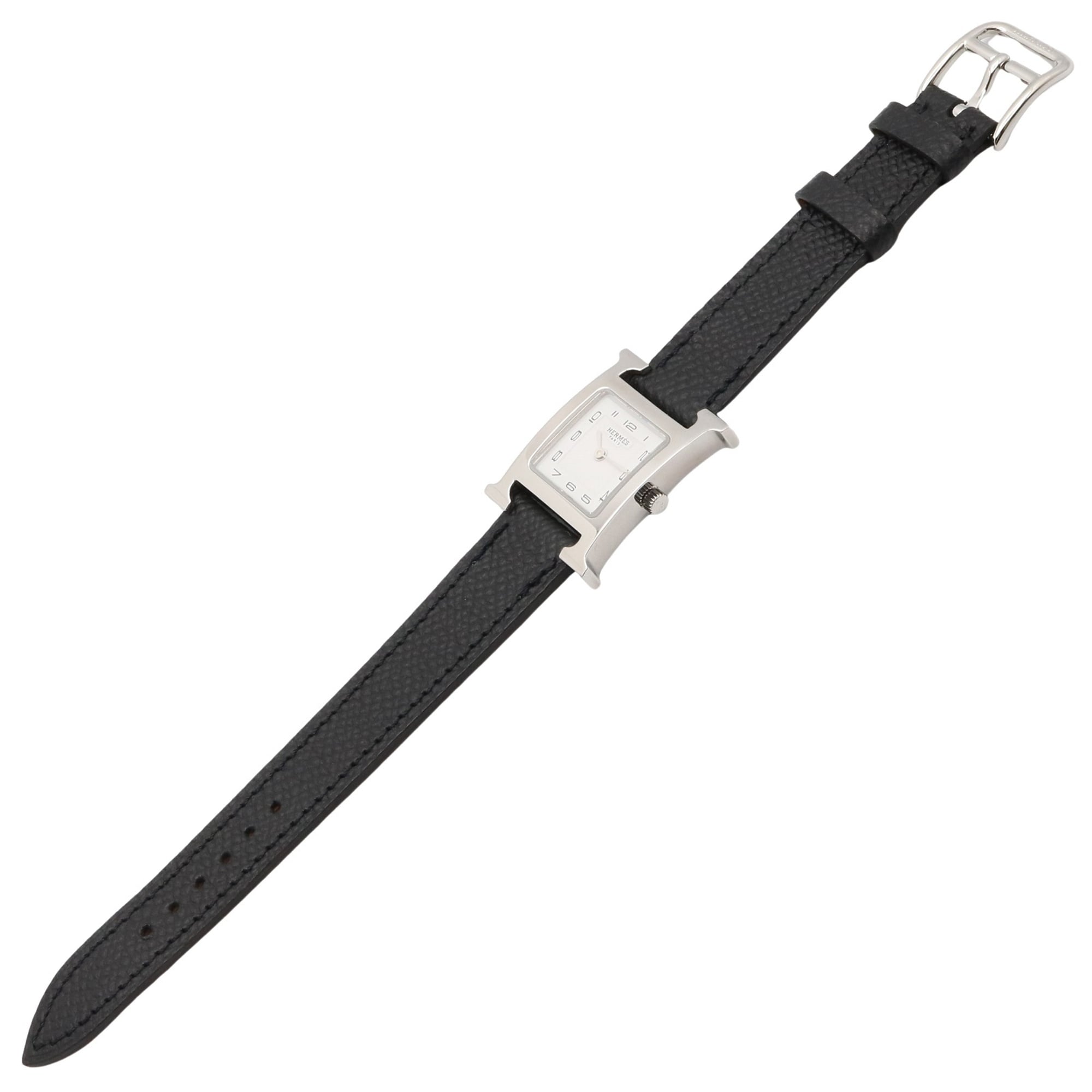 Hermes H-Watch, HH1.201 White Dial Stainless steel 21mm Watch
