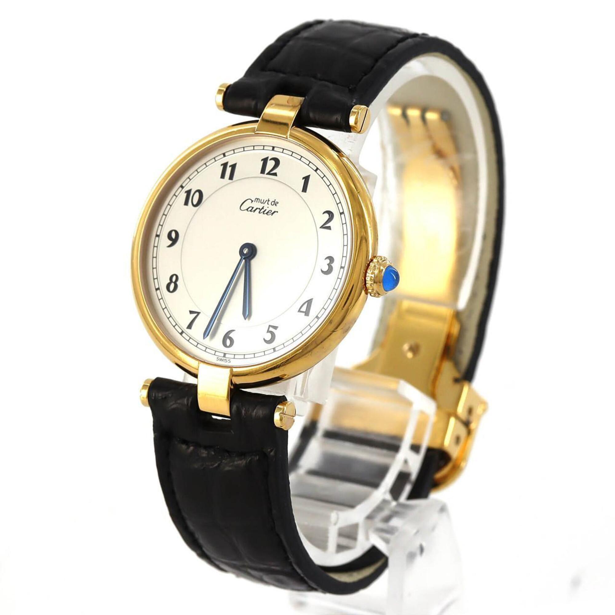Cartier Must VLC LM W1001754 Silver Dial 30mm Watch