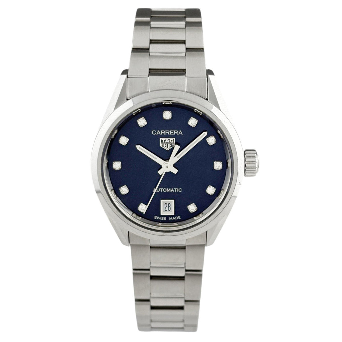 TAG Heuer Carrera 11P WBN2413, marineblaues Zifferblatt, 29 mm Uhr