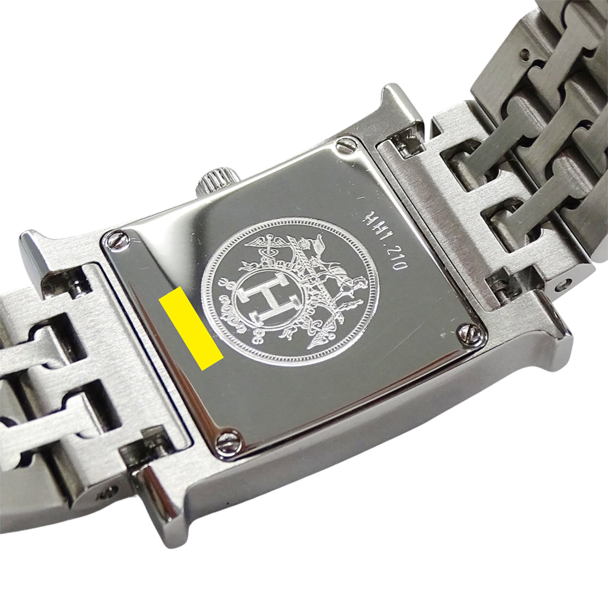 Hermes HERMES Women's Watch Brand H-Watch Quartz QZ Stainless Steel SS HH1.210 Silver Black OH