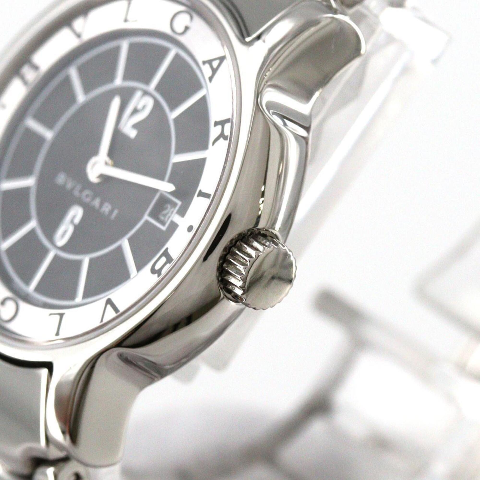 Bvlgari Bulgari Solotempo ST29S/ST29BSSD Black Dial 29mm Watch