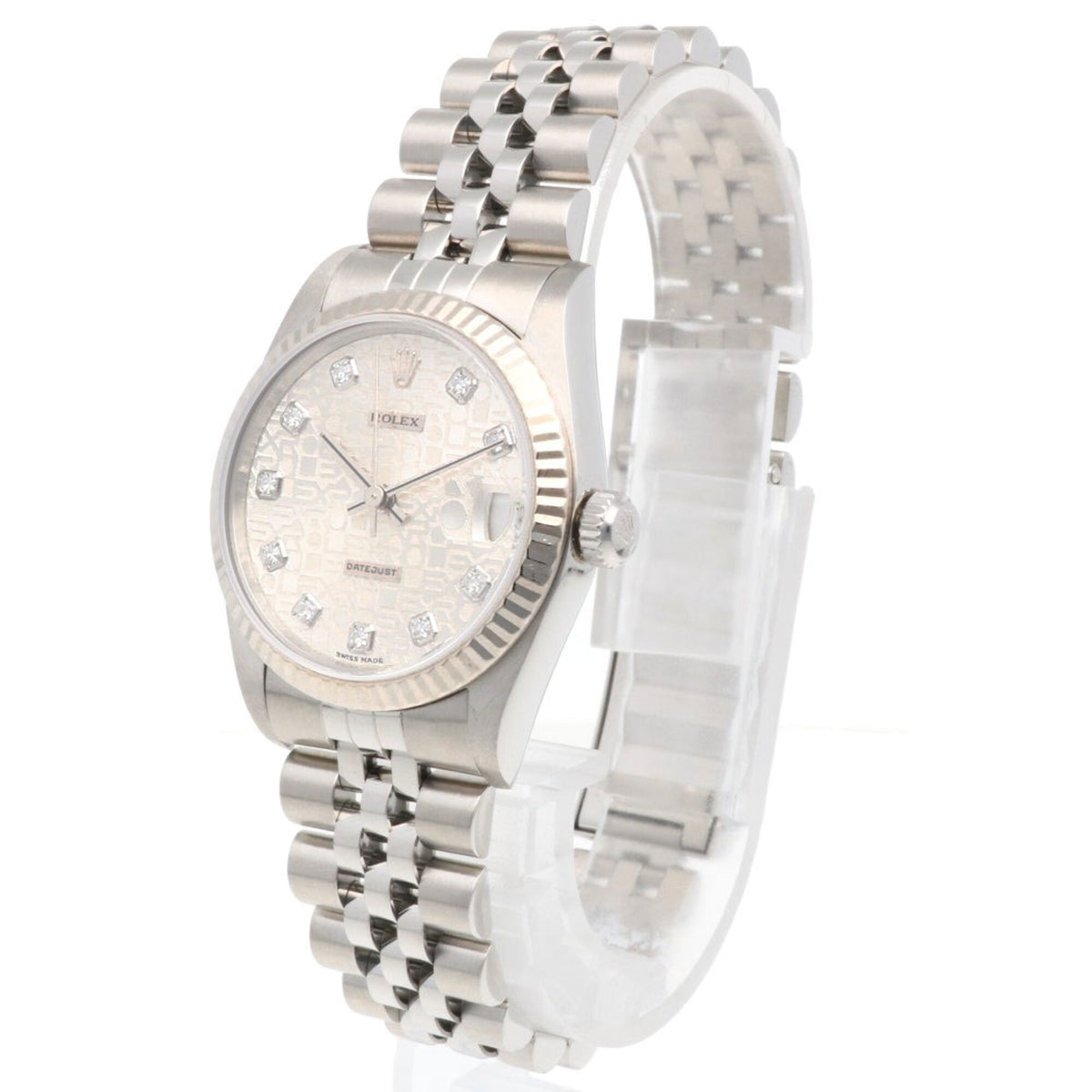 Rolex Datejust 68274G White Dial 31mm Watch