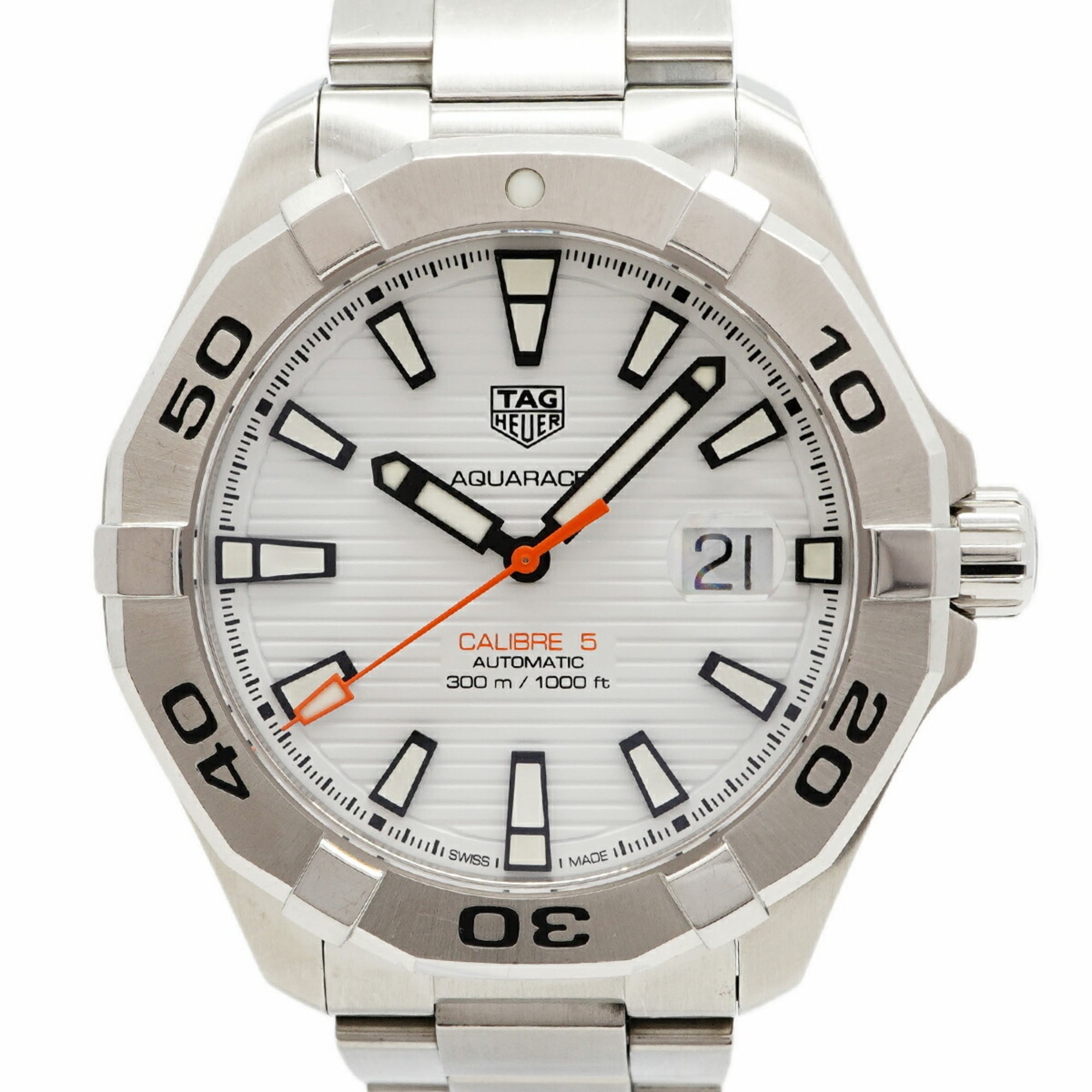 TAG Heuer Aquaracer WAY2013 White Dial 44mm Watch