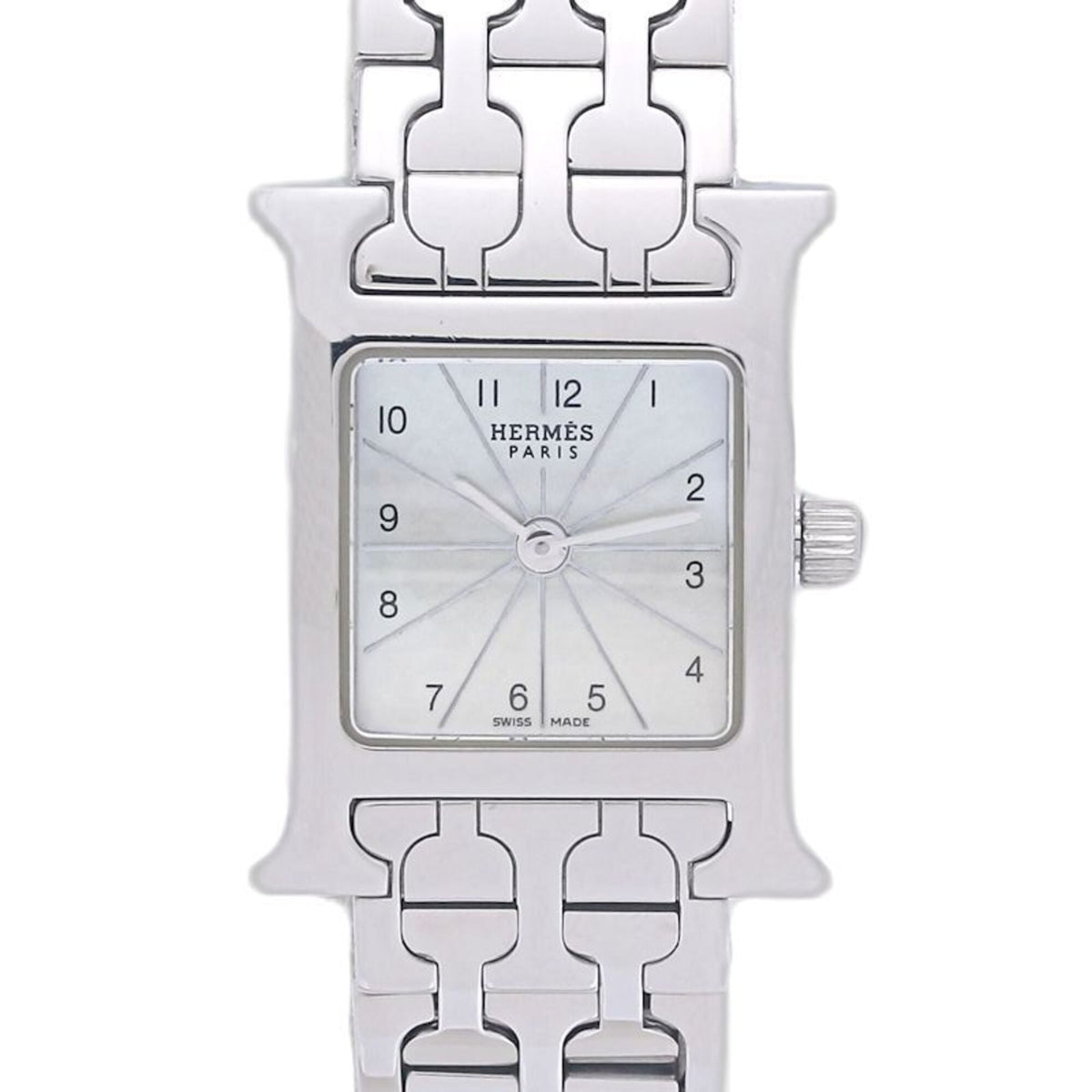 Montre Hermès H- HH1.110.212/4835 Blanc à cadran 17 mm