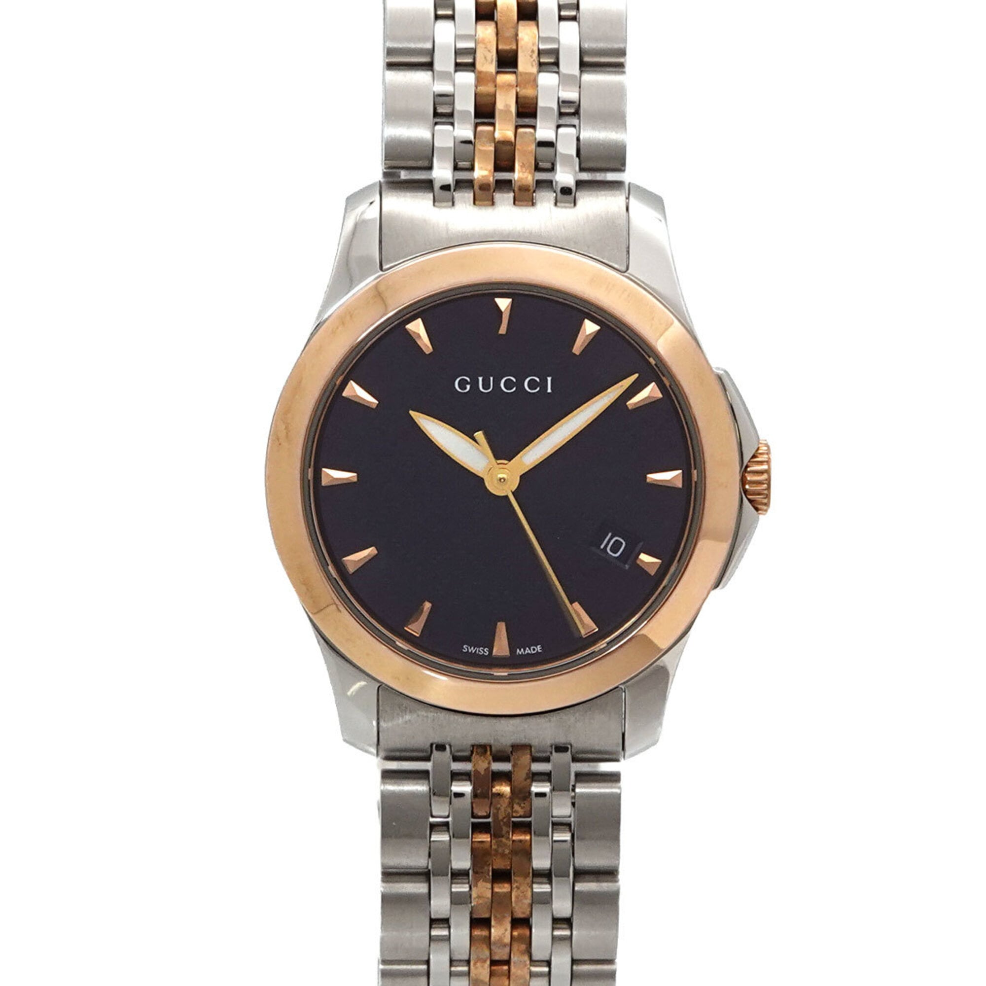 Gucci G-Timeless Combination 126.5 Black Dial 28mm Watch