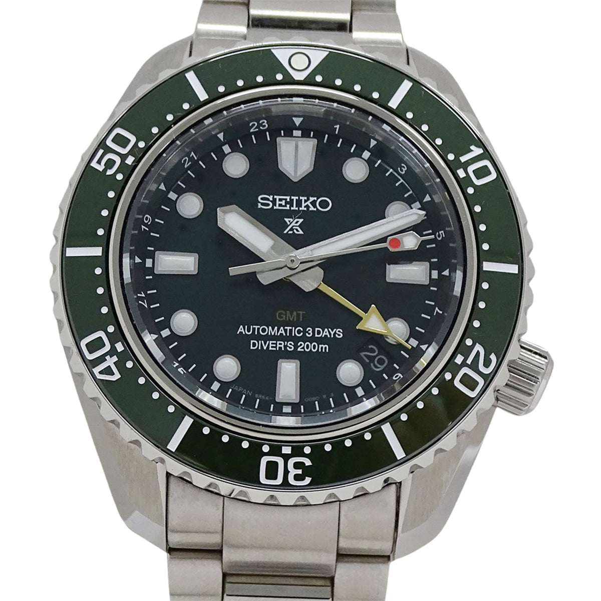 Seiko Prospex 6R54-00D0 6R54-00D0 SBEJ009 Horloge met groene wijzerplaat, 42 mm