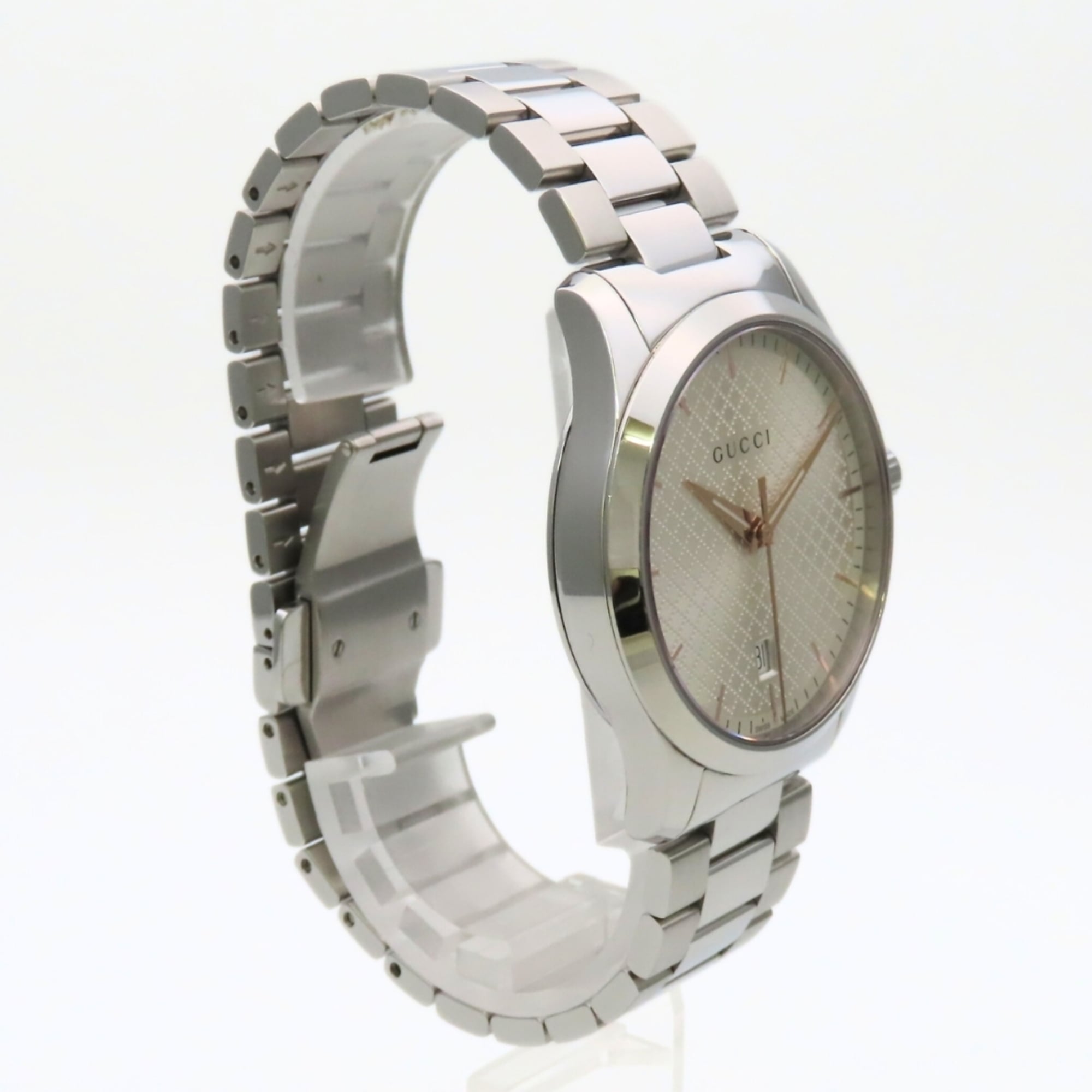 Gucci G-Timeless 126.4 SS Diamante herenhorloge GUCCI