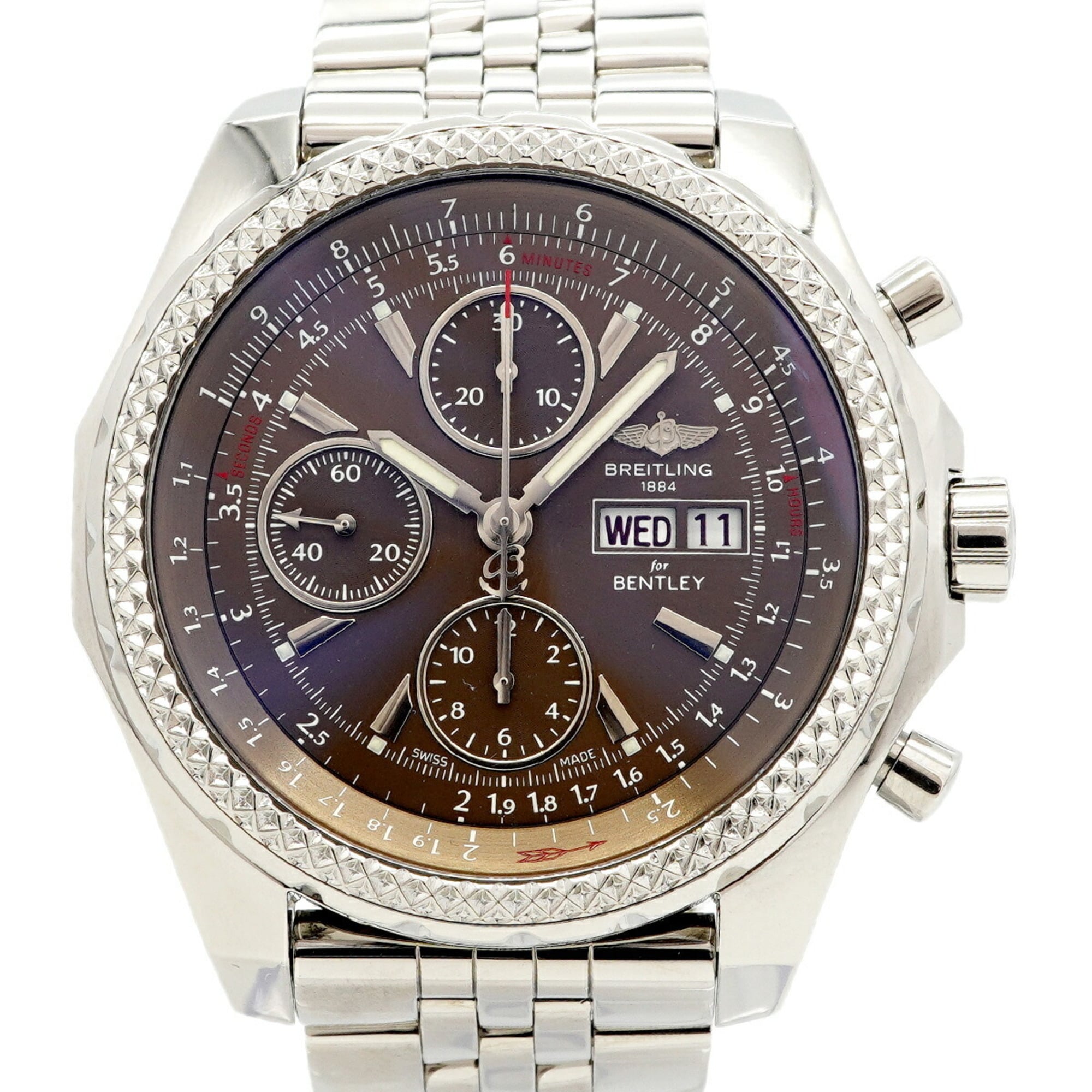 Breitling Bentley GT A13362 Brown Dial Stainless steel 45mm Watch
