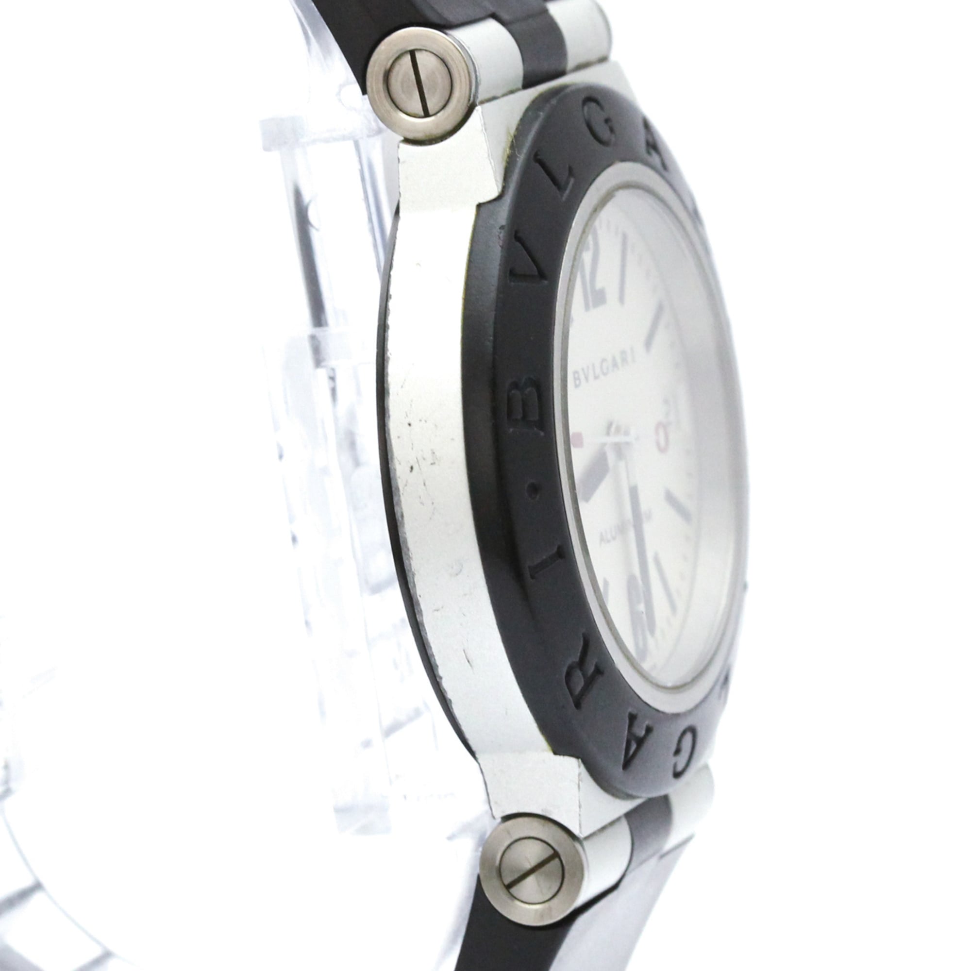 Bulgari Aluminium AL38TA Silver Dial 38mm Watch