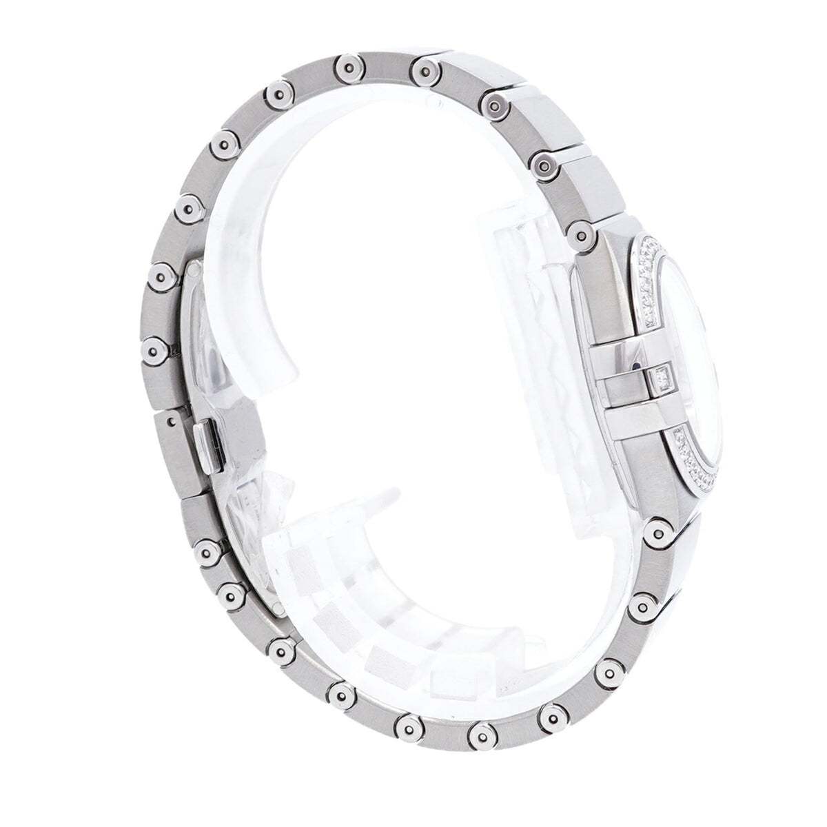 Omega Constellation mit Diamantlünette 12P 123.15.27.60.55.002 Weiß Zifferblatt 27 mm Uhr