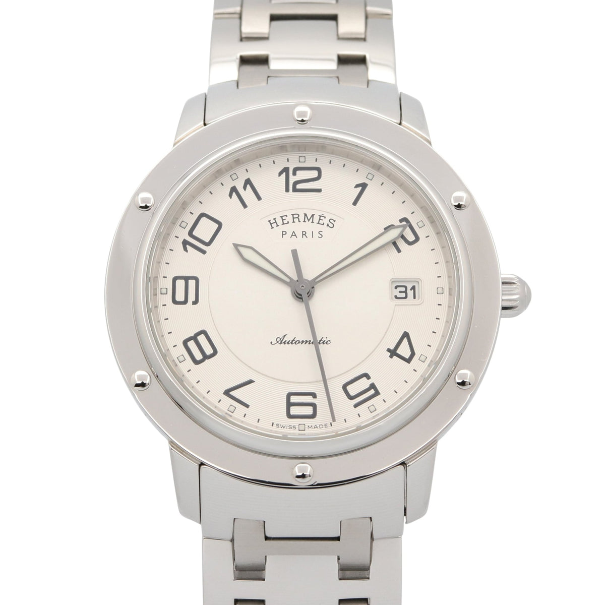 Hermes Clipper Classic CP2.810 Silver Dial 39mm Watch