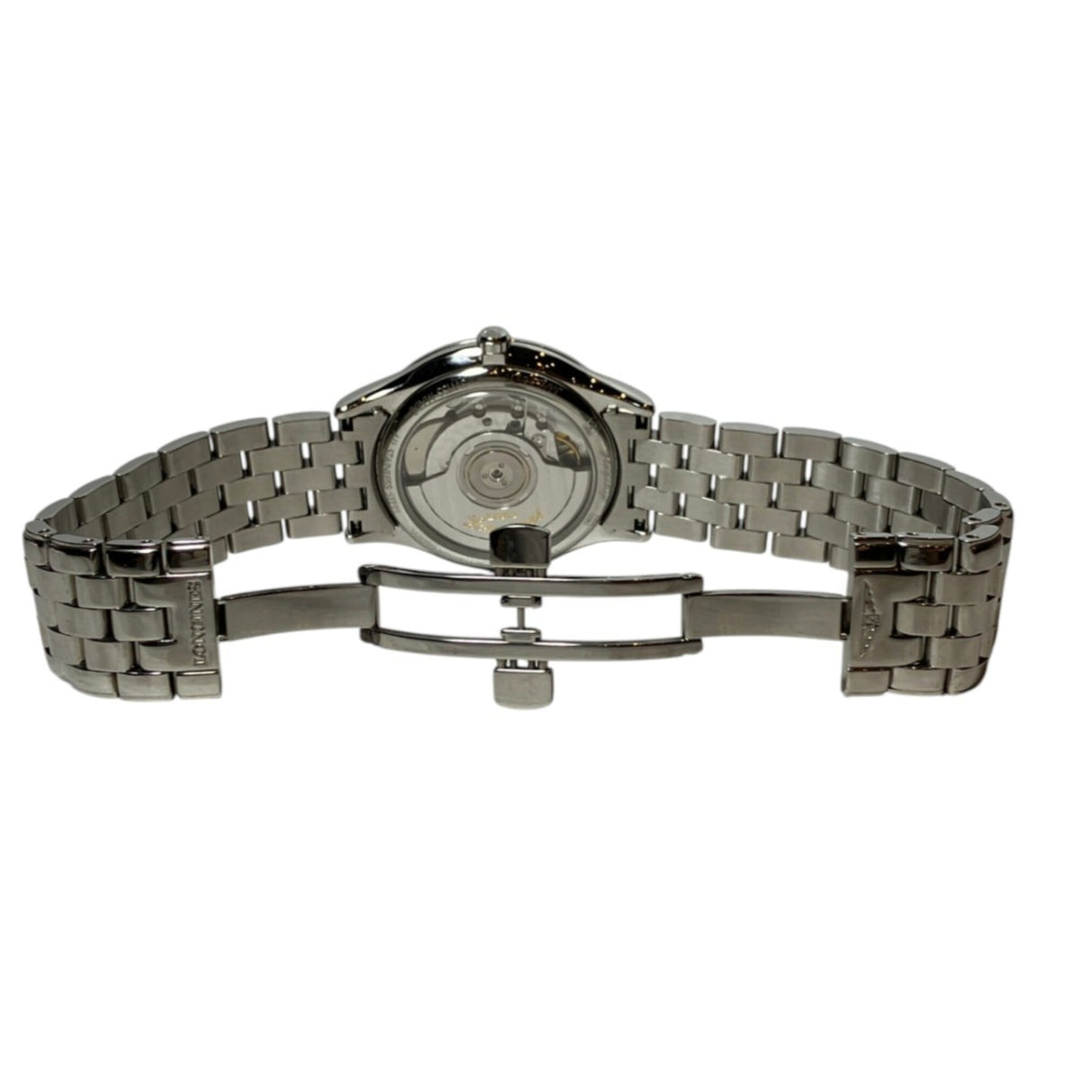 Longines-vlaggenschip L4.774.4 met witte wijzerplaat, 36 mm