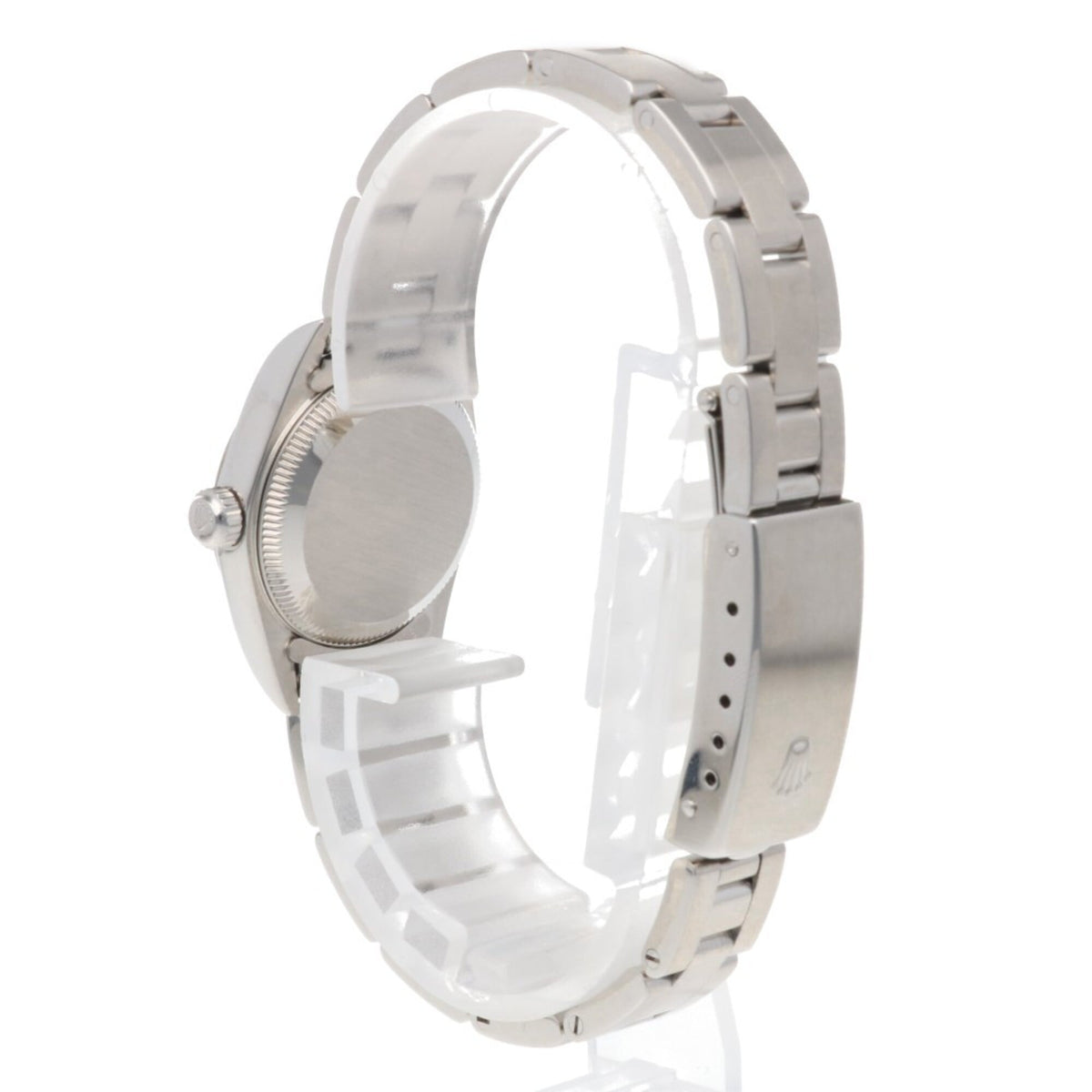 Rolex Oyster Perpetual 76080 met roze wijzerplaat, 25 mm horloge