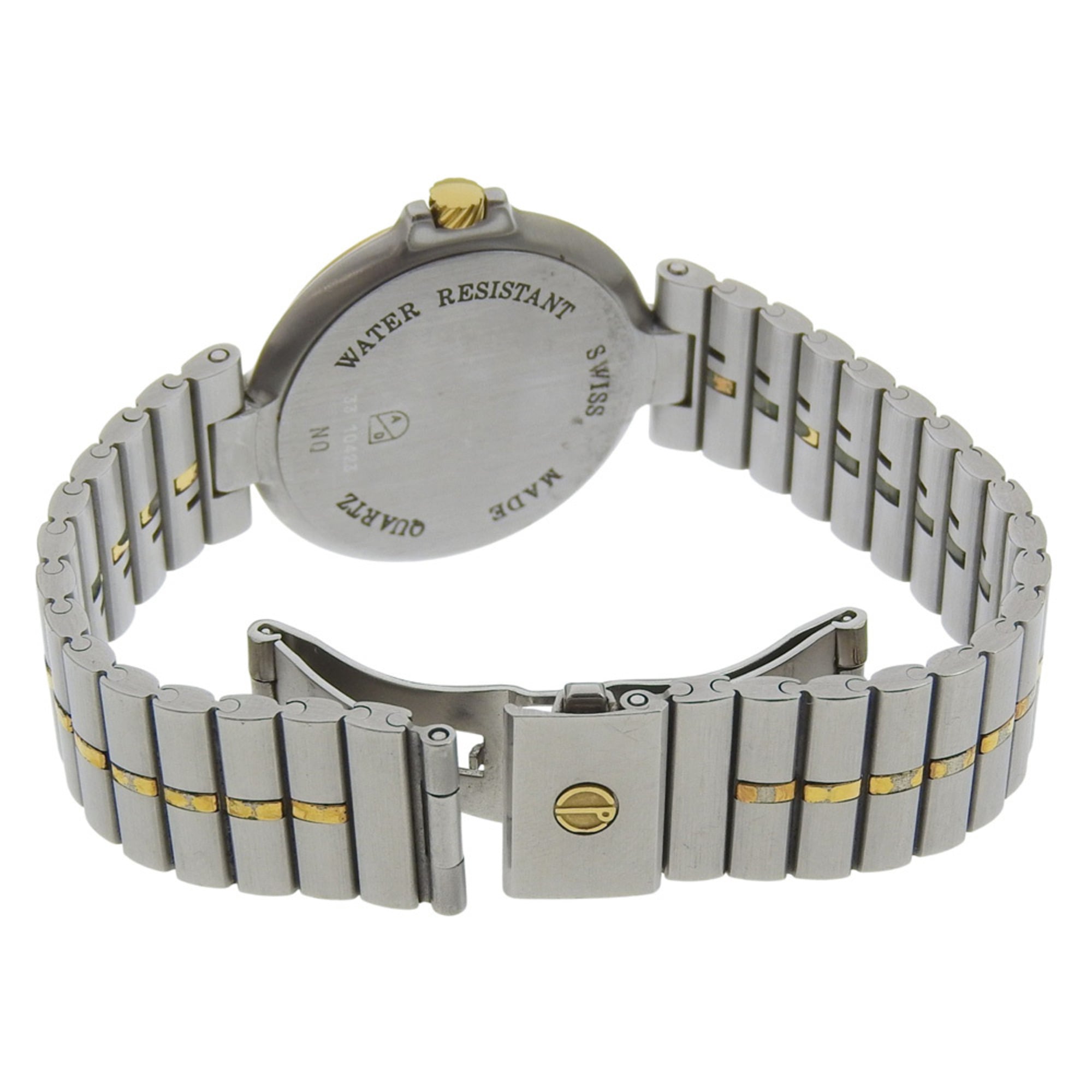 Dunhill Millennium-horloge, maanfase, roestvrij staal met verguld afwerking, quartz, analoog met meerdere wijzers, witte wijzerplaat, herenmaat