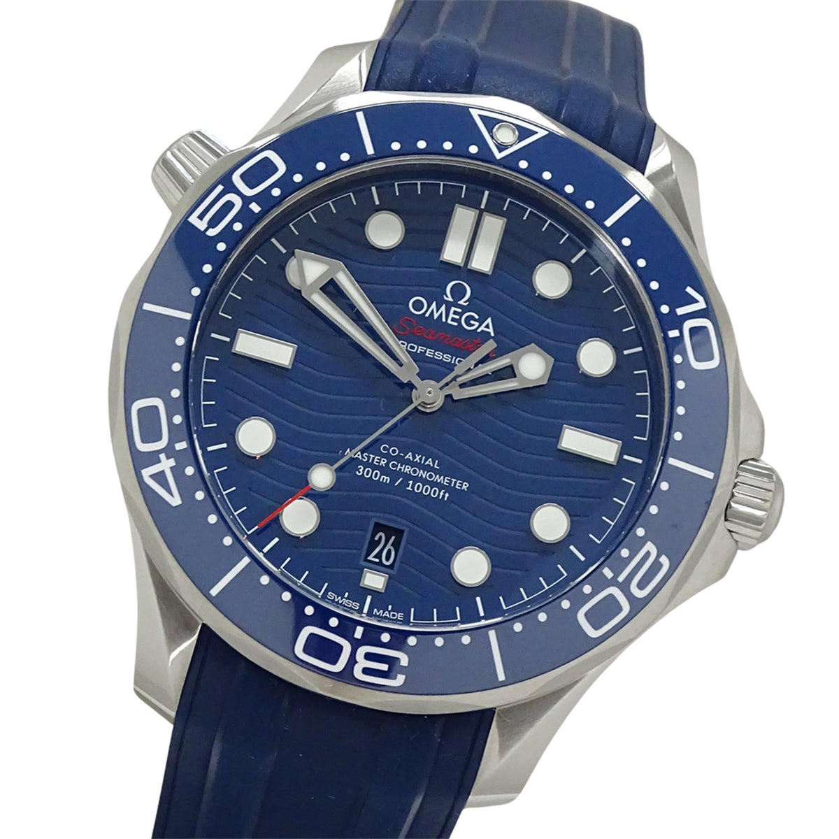 Omega Seamaster 210.32.42.20.03.001 horloge met blauwe wijzerplaat, 42 mm