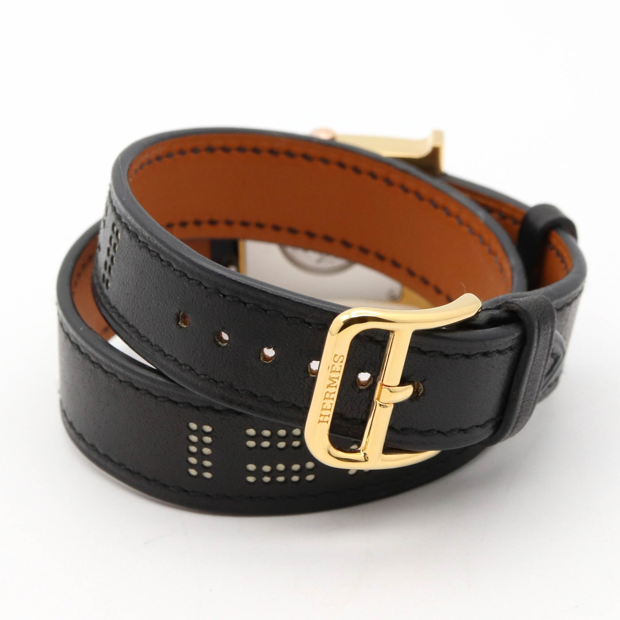 Hermes H- Double Tour 21mm White
