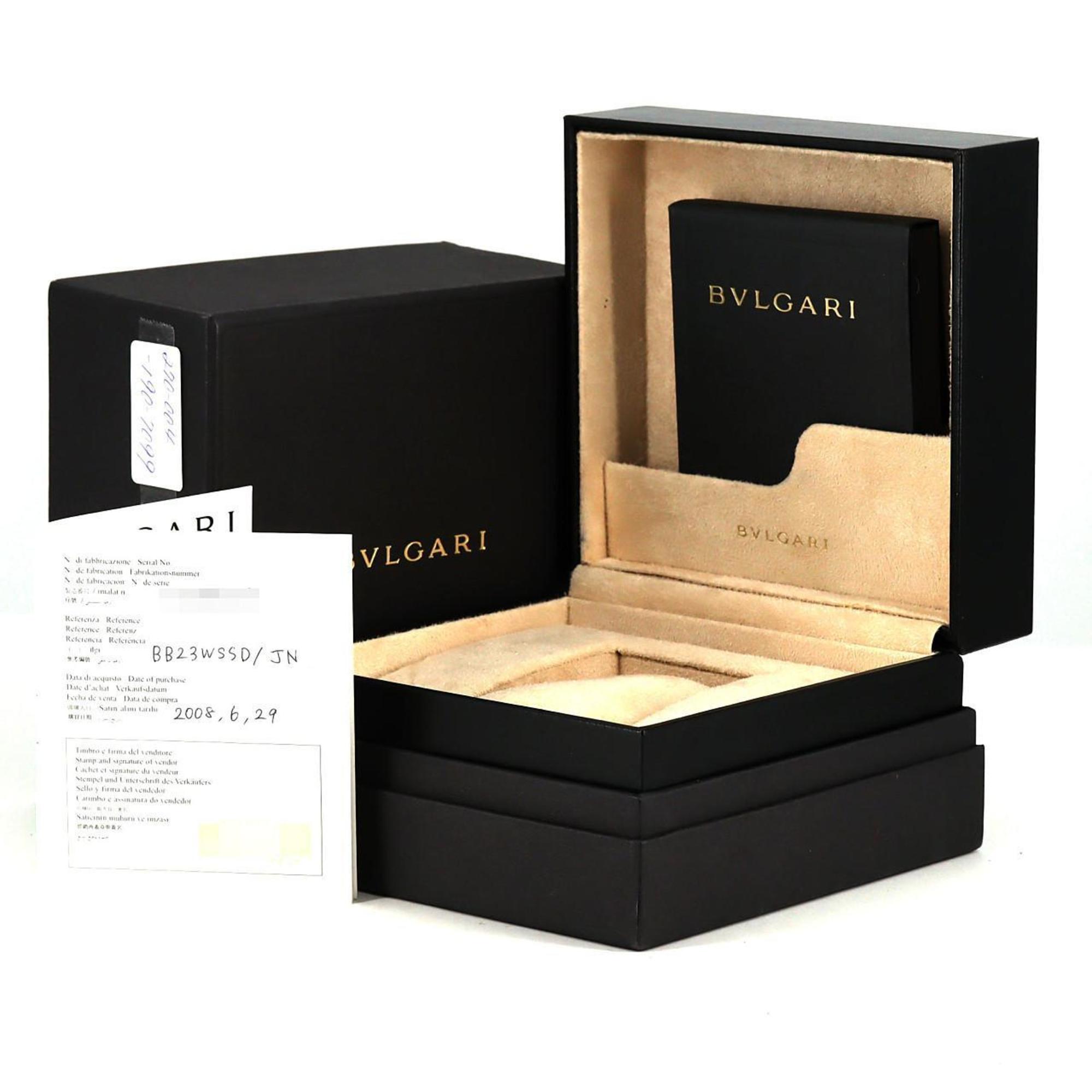 Bvlgari BB23SS BB23WSSD JN SS quartzhorloge